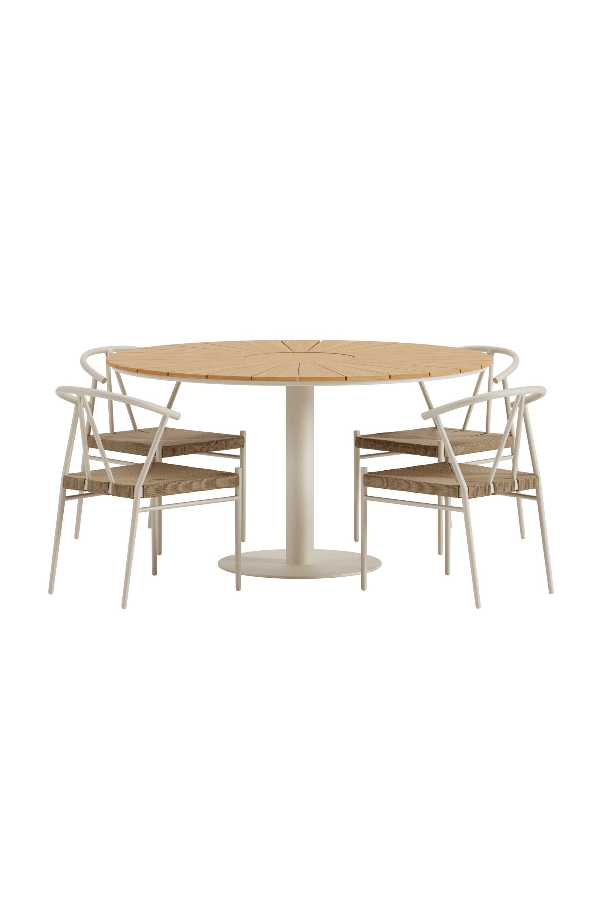 Esstisch Croft mit Stühlen Alfons in präsentiert im Onlineshop von KAQTU Design AG. Gartentischset ist von Venture Home