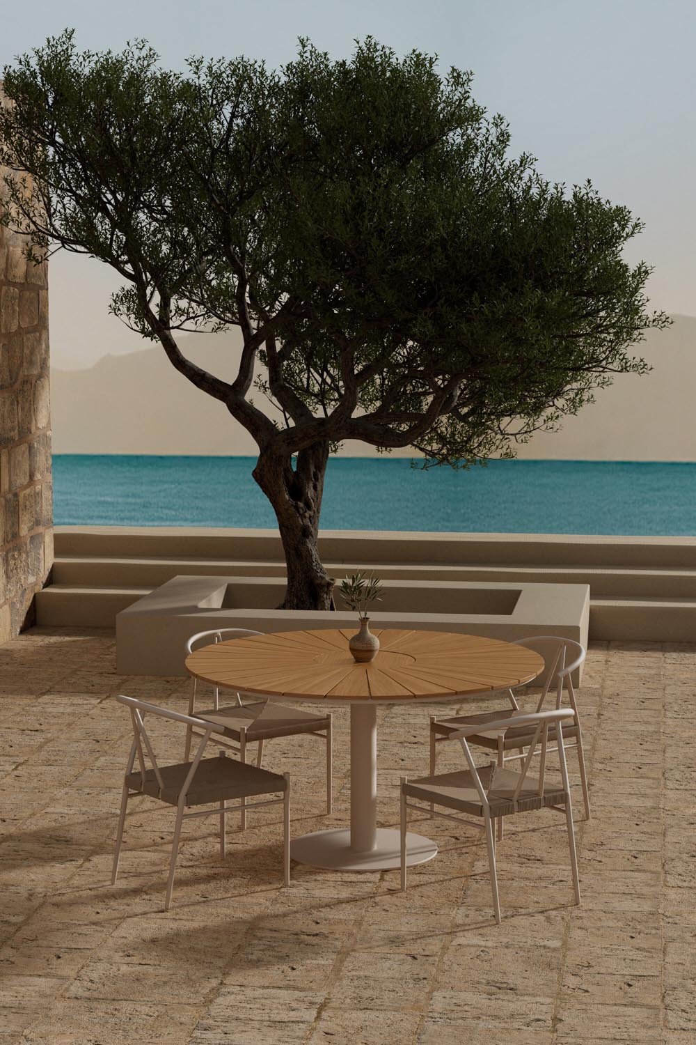 Esstisch Croft mit Stühlen Alfons in präsentiert im Onlineshop von KAQTU Design AG. Gartentischset ist von Venture Home