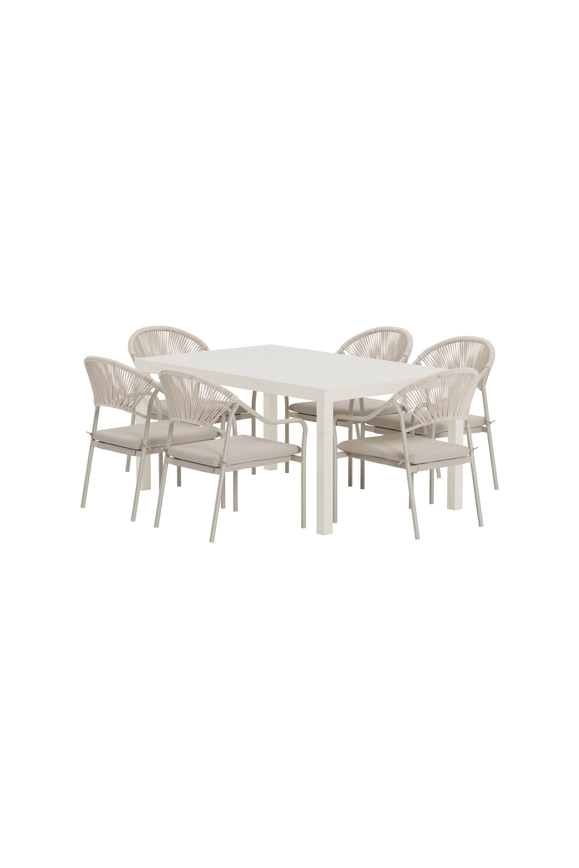 Capo Esstisch mit Paros Stühlen in präsentiert im Onlineshop von KAQTU Design AG. Gartentischset ist von Venture Home