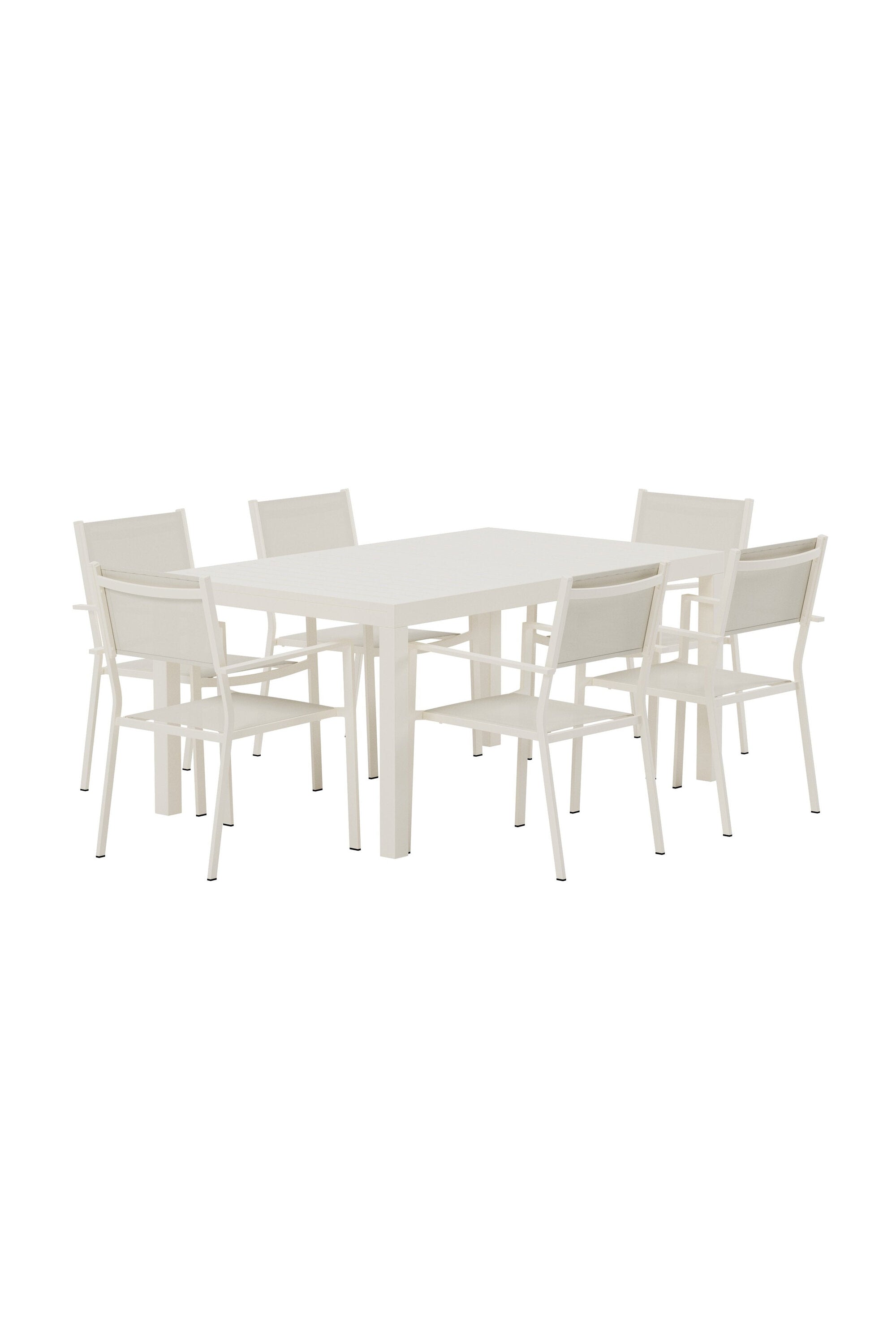 Esstisch Capo mit Esszimmerstühlen Copacabana in präsentiert im Onlineshop von KAQTU Design AG. Gartentischset ist von Venture Home