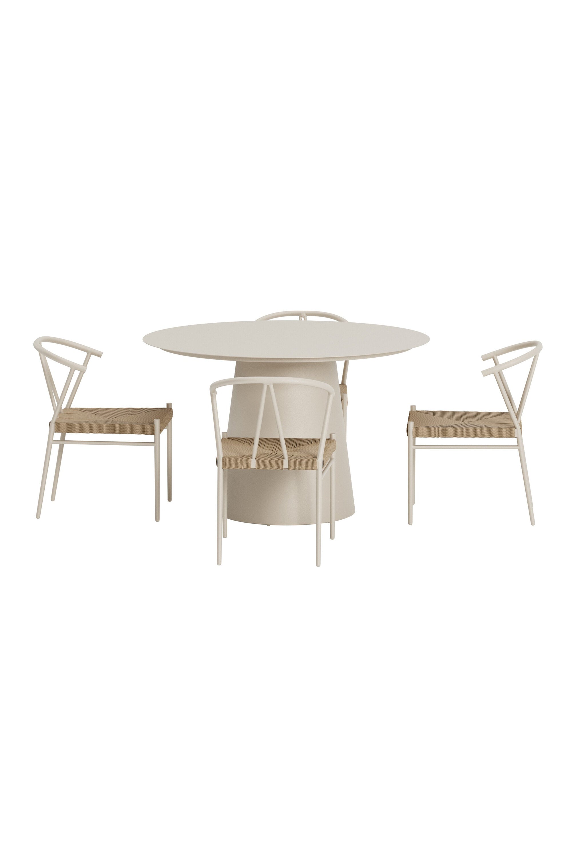 Lanzo Esszimmertisch mit Alfons Stühlen in präsentiert im Onlineshop von KAQTU Design AG. Gartentischset ist von Venture Home