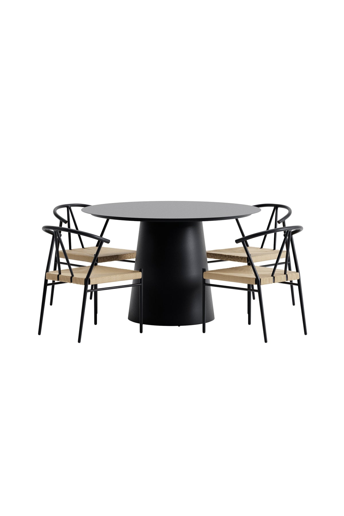 Lanzo Esszimmertisch mit Alfons Stühlen in präsentiert im Onlineshop von KAQTU Design AG. Gartentischset ist von Venture Home