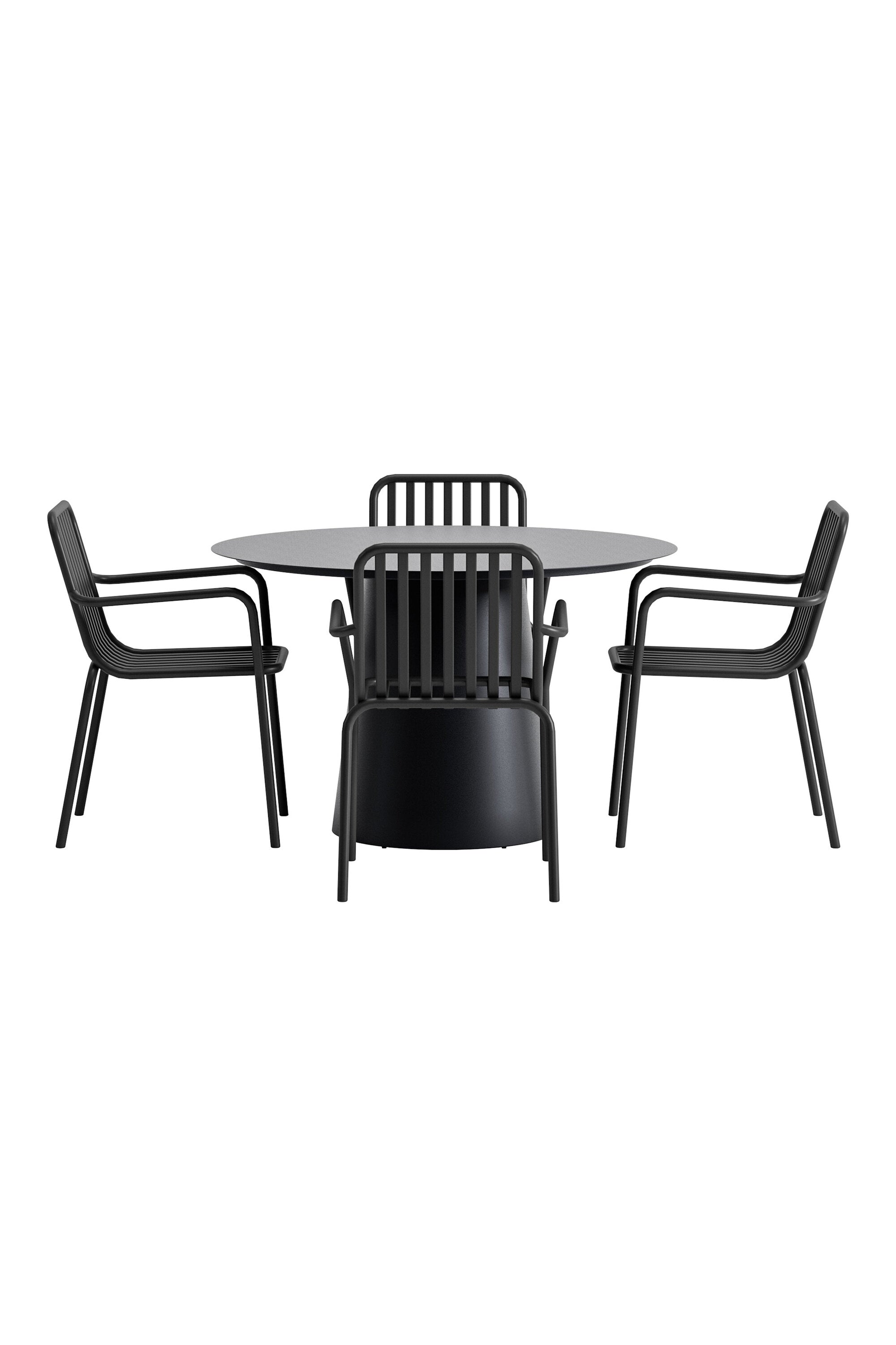 Lanzo Esstisch mit Peking Stühlen in präsentiert im Onlineshop von KAQTU Design AG. Gartentischset ist von Venture Home
