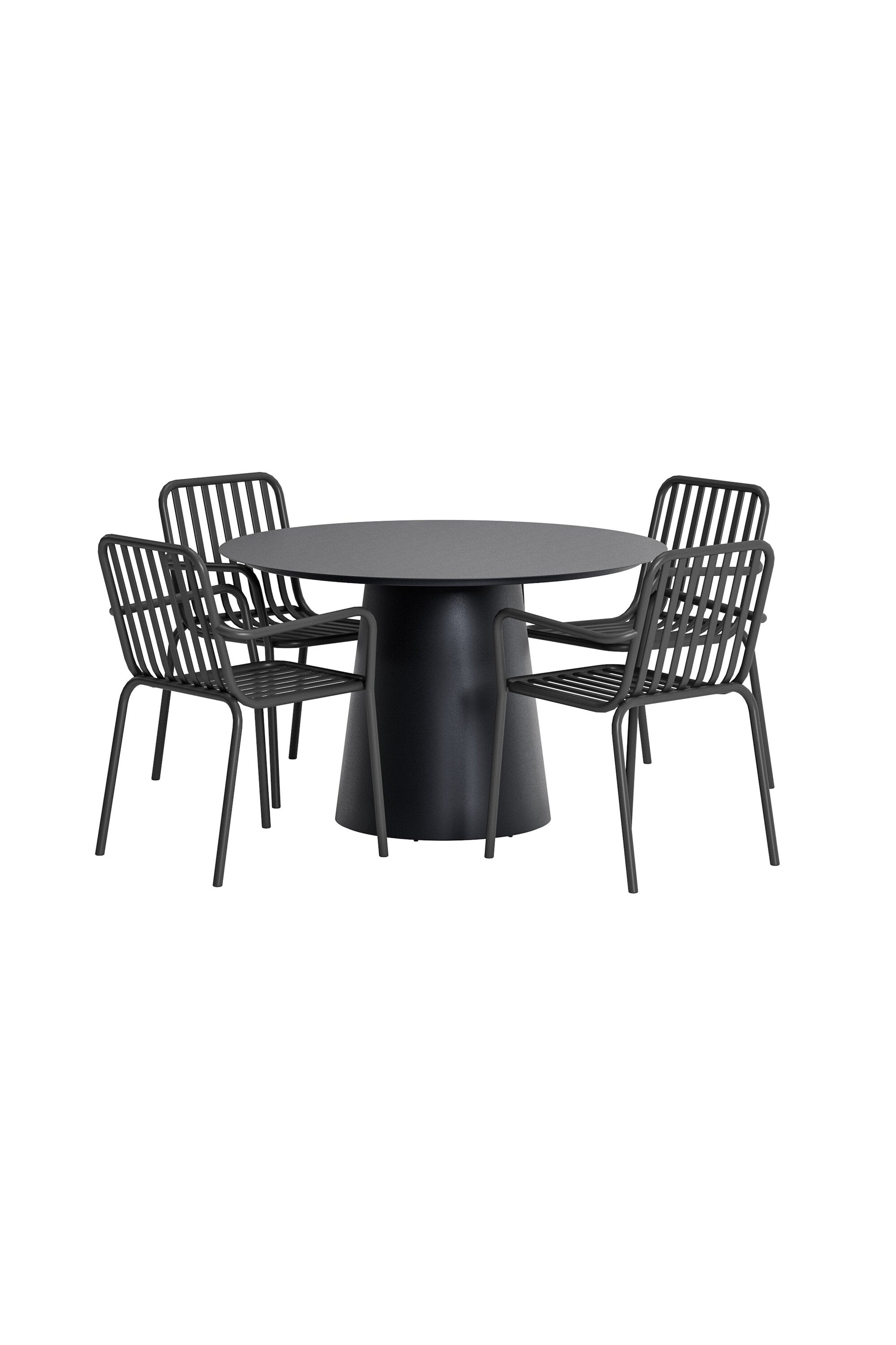 Lanzo Esstisch mit Peking Stühlen in präsentiert im Onlineshop von KAQTU Design AG. Gartentischset ist von Venture Home