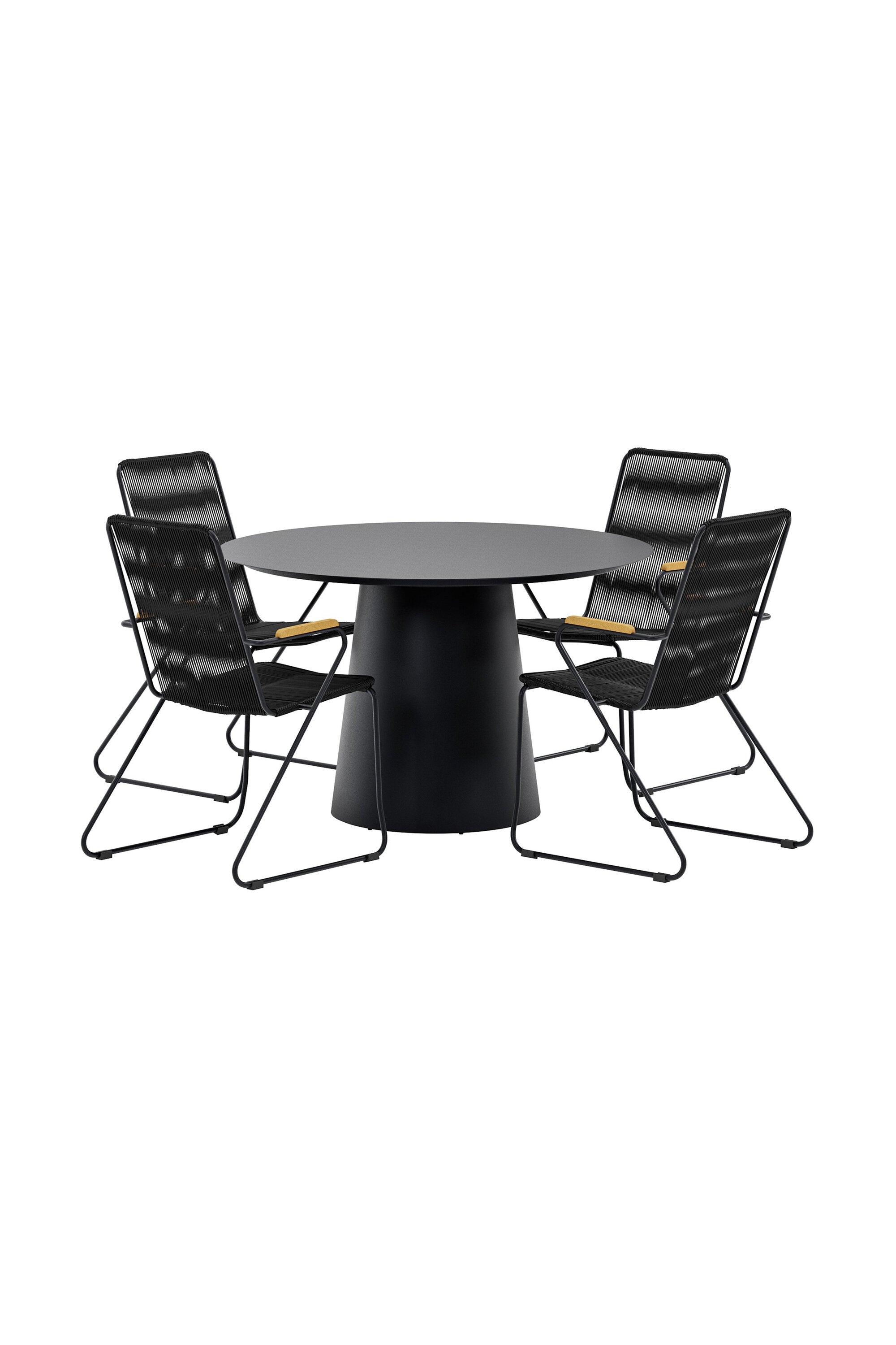 Lanzo Esstisch mit Bois Stühlen in präsentiert im Onlineshop von KAQTU Design AG. Gartentischset ist von Venture Home
