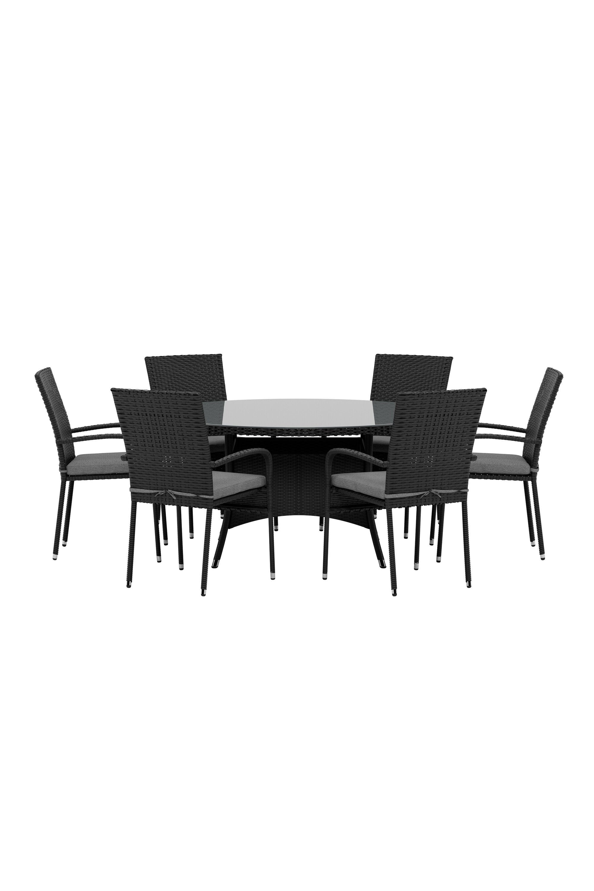 Volta Esstisch mit Anna Stühlen in präsentiert im Onlineshop von KAQTU Design AG. Gartentischset ist von Venture Home