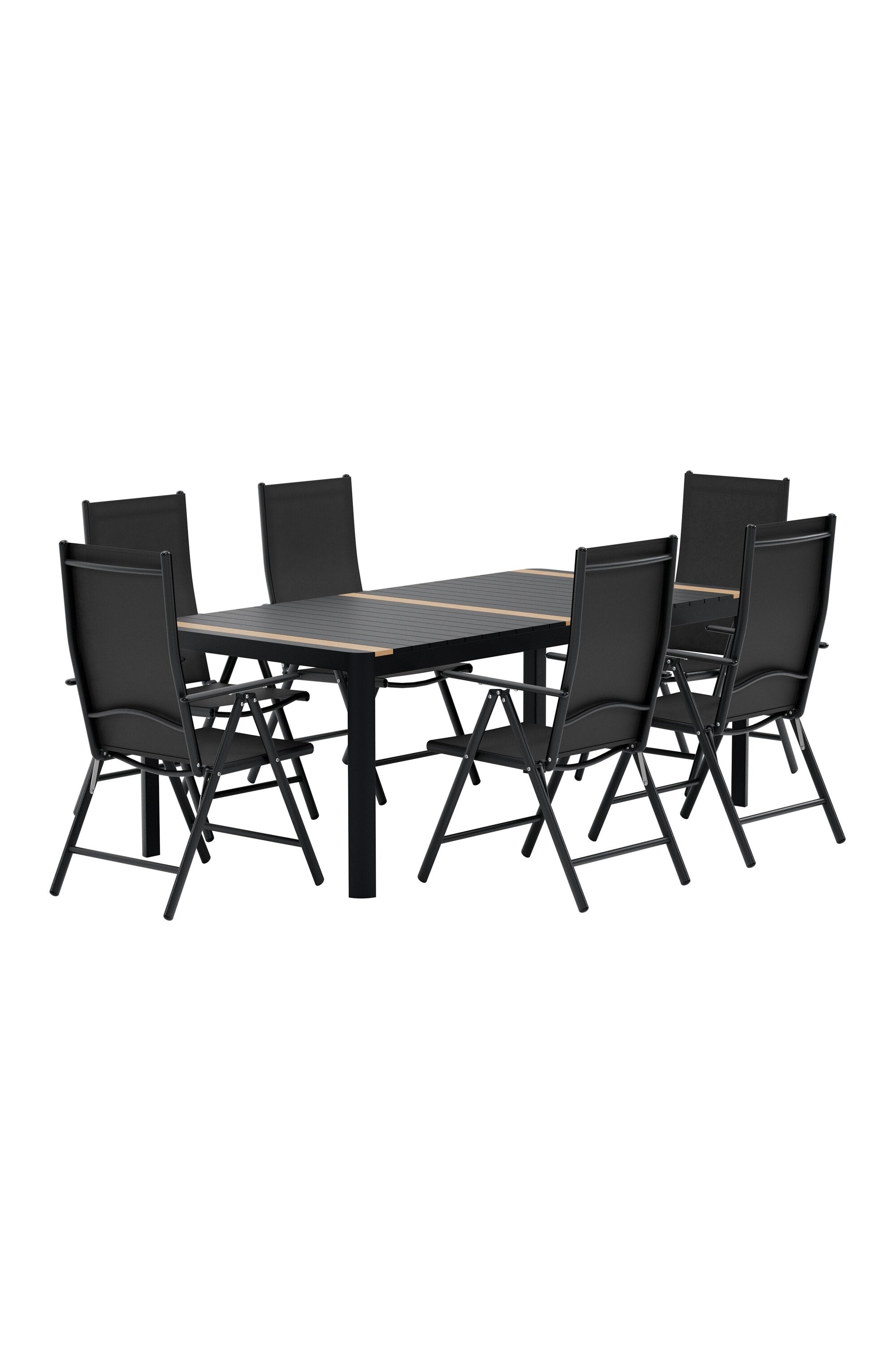 Togo Esszimmertisch mit Break Stühlen in präsentiert im Onlineshop von KAQTU Design AG. Gartentischset ist von Venture Home