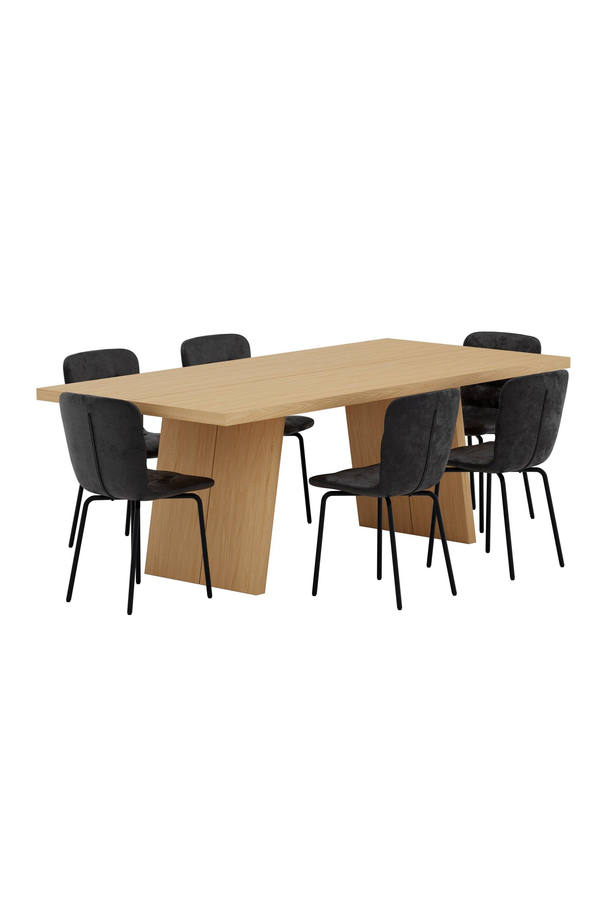 Logga Esstisch mit Stühlen von Punsch in präsentiert im Onlineshop von KAQTU Design AG. Esszimmerset ist von Venture Home