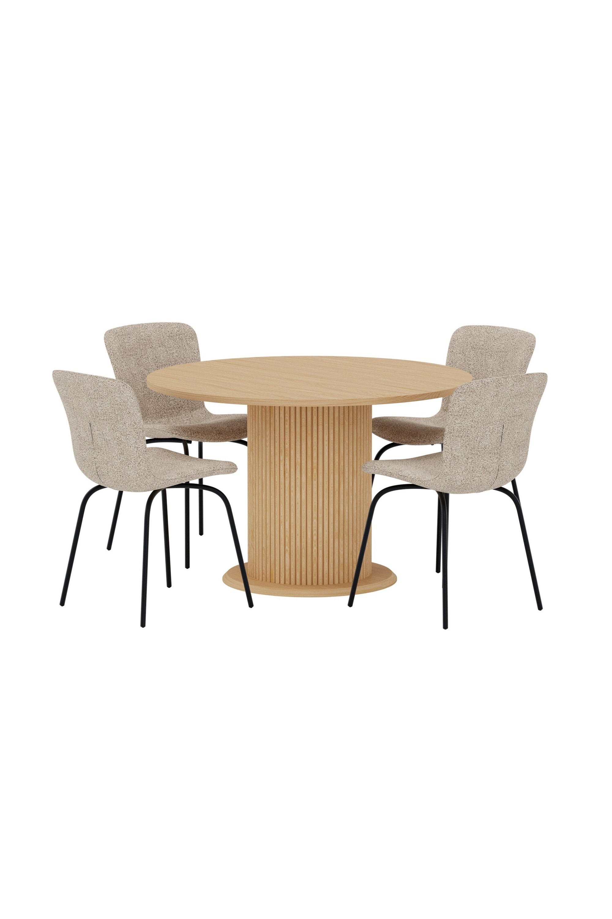Reko Esstisch mit Linus Stühlen in präsentiert im Onlineshop von KAQTU Design AG. Bartischset ist von Venture Home