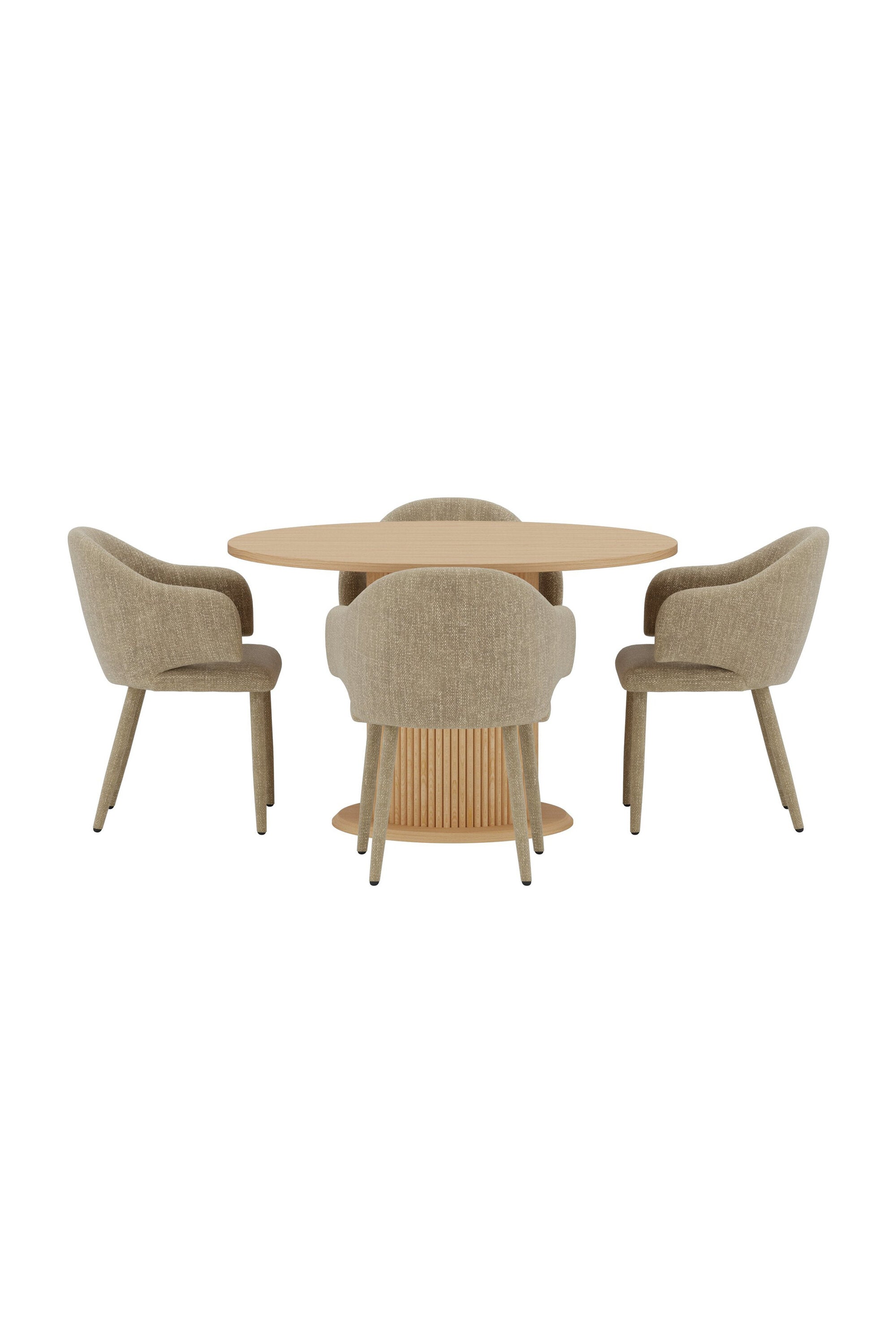 Reko Esstisch mit Stühlen Evelin in präsentiert im Onlineshop von KAQTU Design AG. Bartischset ist von Venture Home
