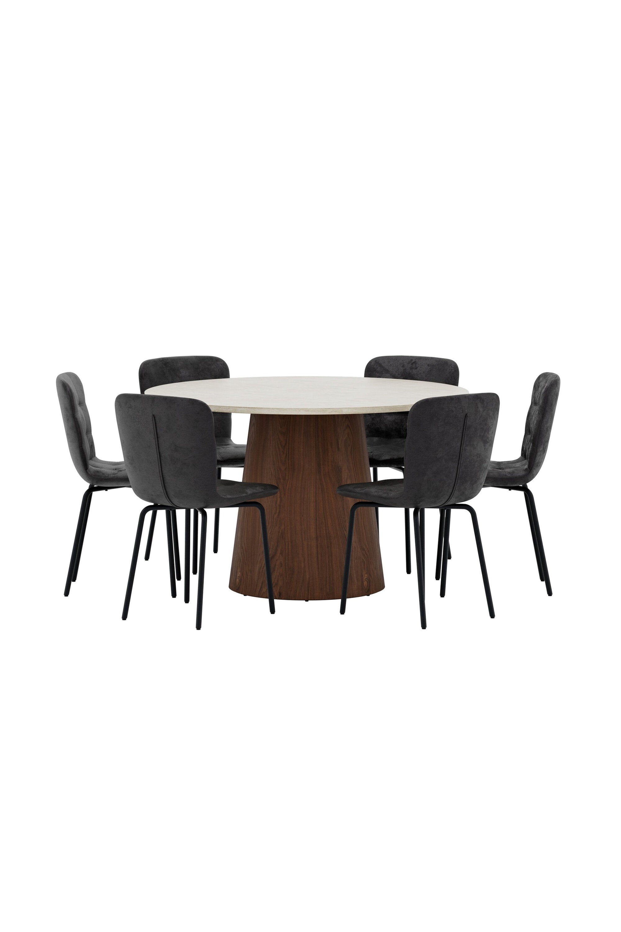 Lanzo Esstisch mit Punsch-Stühlen in präsentiert im Onlineshop von KAQTU Design AG. Bartischset ist von Venture Home