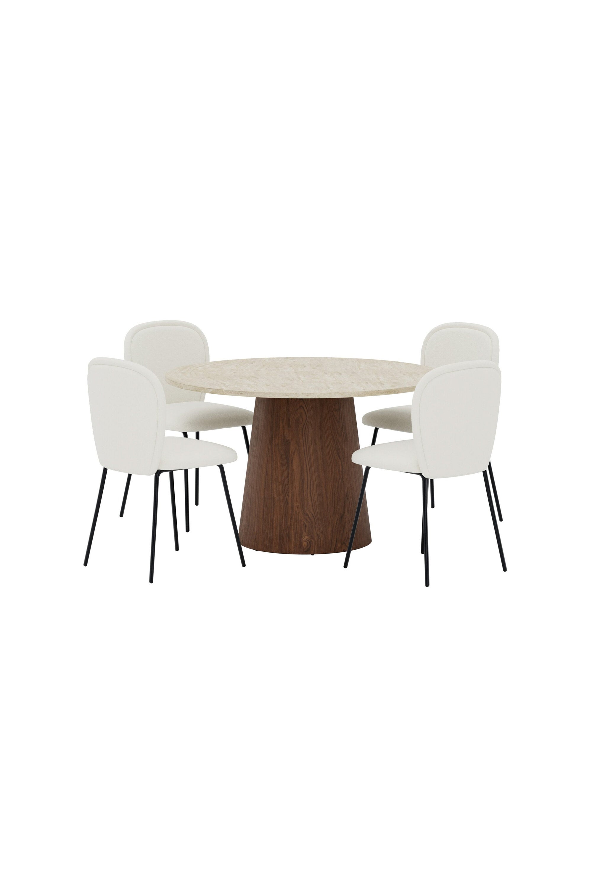 Lanzo Esstisch mit Carl Stühlen in präsentiert im Onlineshop von KAQTU Design AG. Bartischset ist von Venture Home