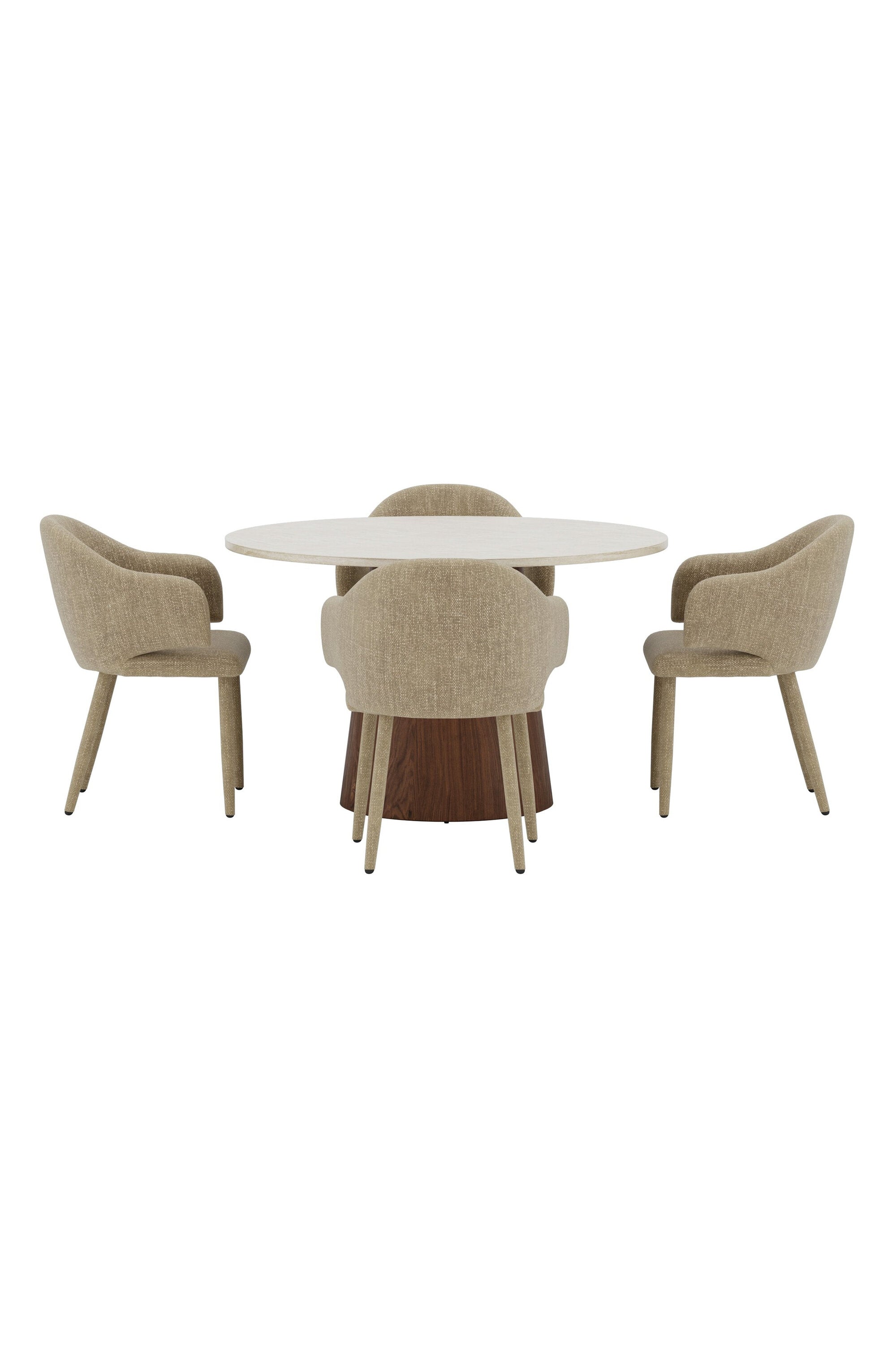 Lanzo Esstisch mit Evelin Stühlen in präsentiert im Onlineshop von KAQTU Design AG. Bartischset ist von Venture Home