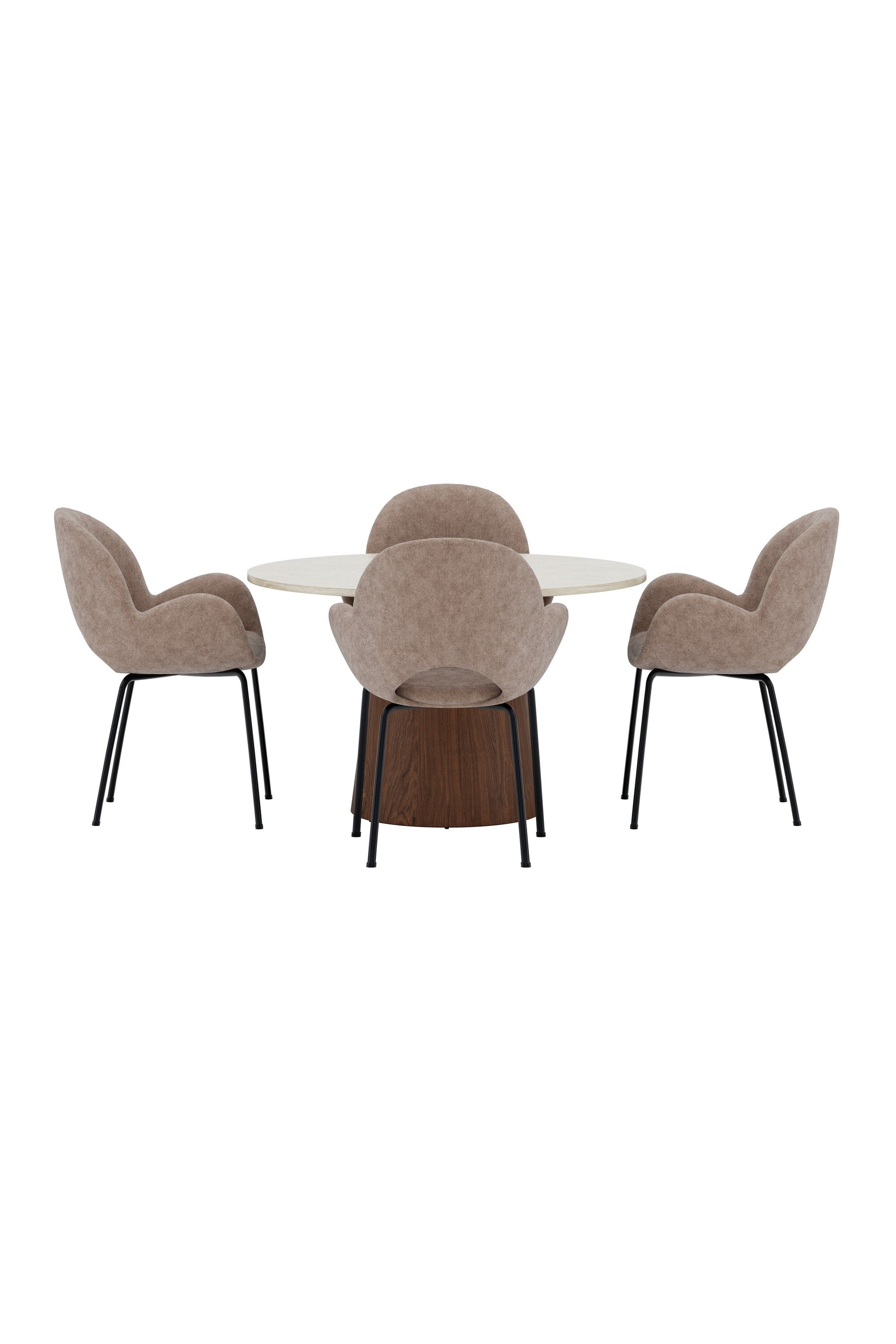 Lanzo Esstisch mit Florensa Stühlen in präsentiert im Onlineshop von KAQTU Design AG. Bartischset ist von Venture Home
