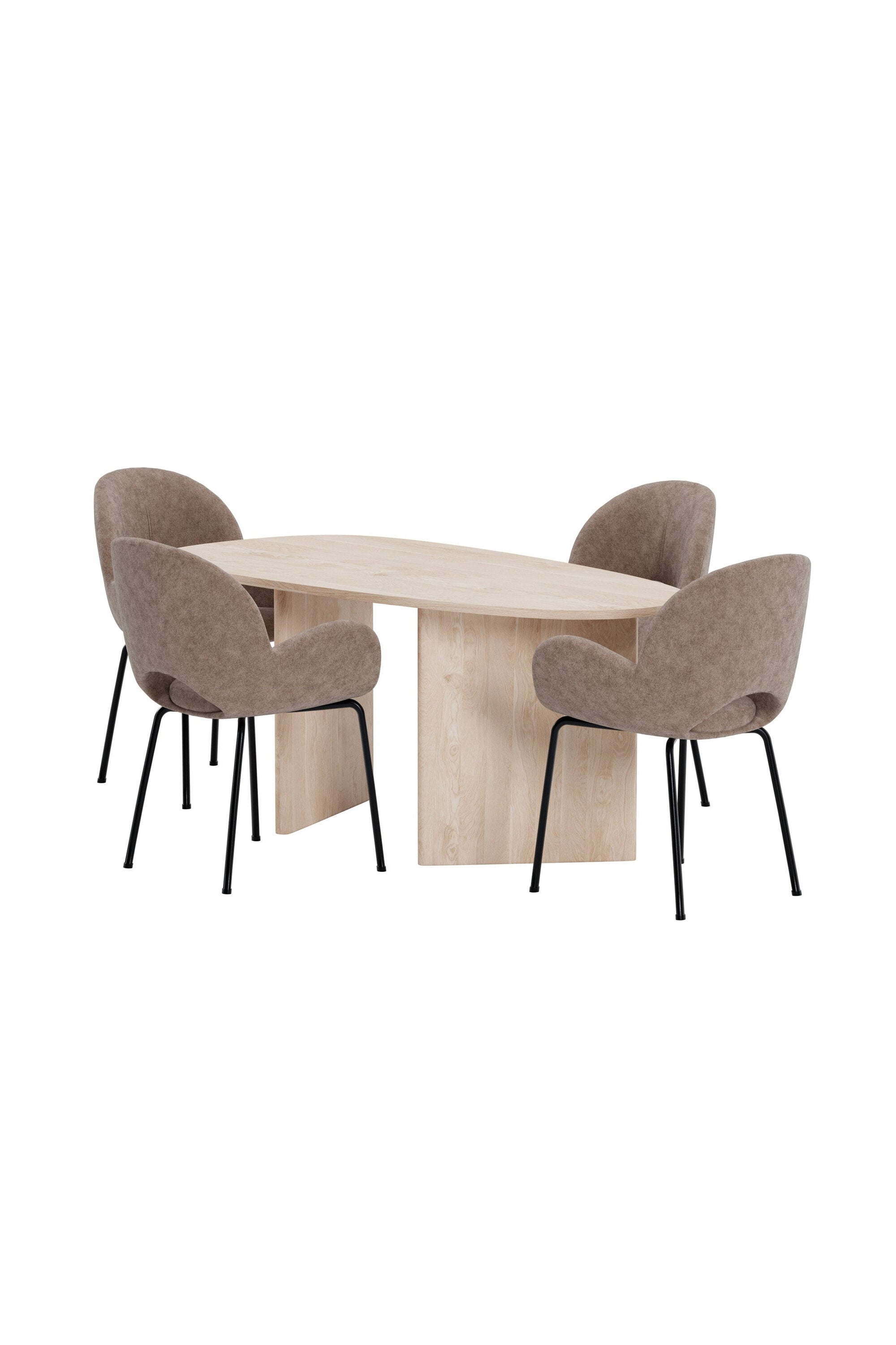 Grönvik Esstisch mit Florensa-Stühlen in präsentiert im Onlineshop von KAQTU Design AG. Esszimmerset ist von Venture Home