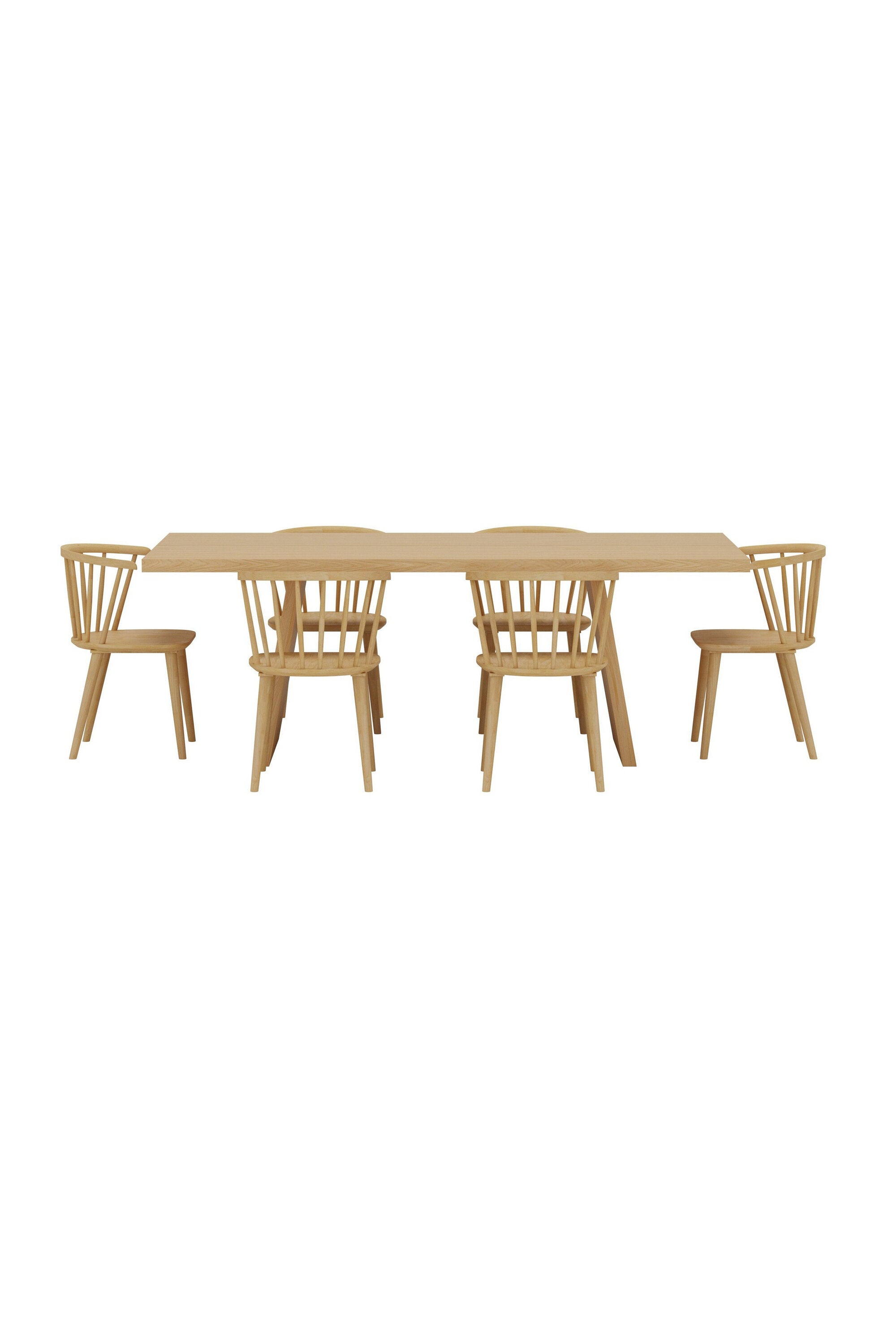 Esszimmertisch Logga mit Bobby-Sesseln in präsentiert im Onlineshop von KAQTU Design AG. Esszimmerset ist von Venture Home