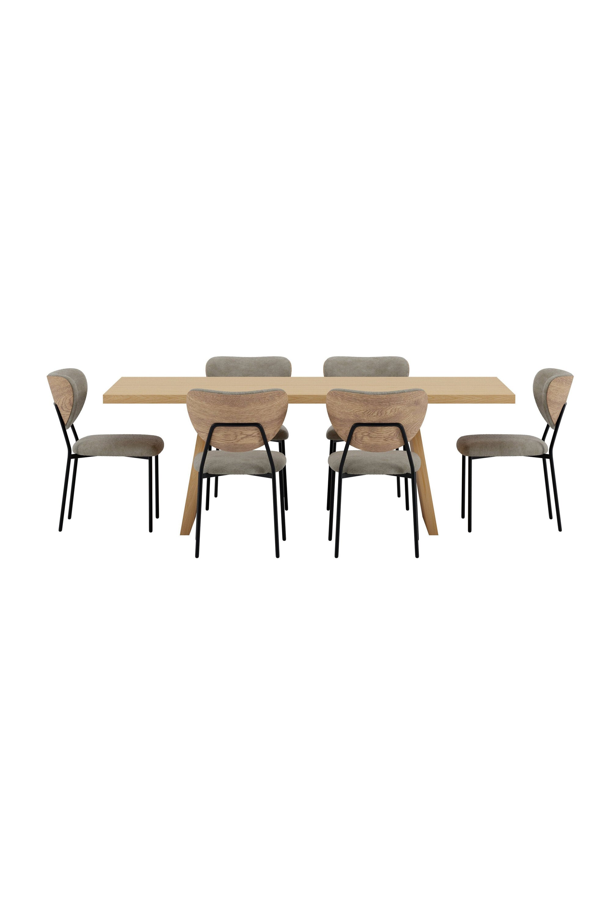 Logga Esstisch mit Butterfly Stühlen in präsentiert im Onlineshop von KAQTU Design AG. Esszimmerset ist von Venture Home