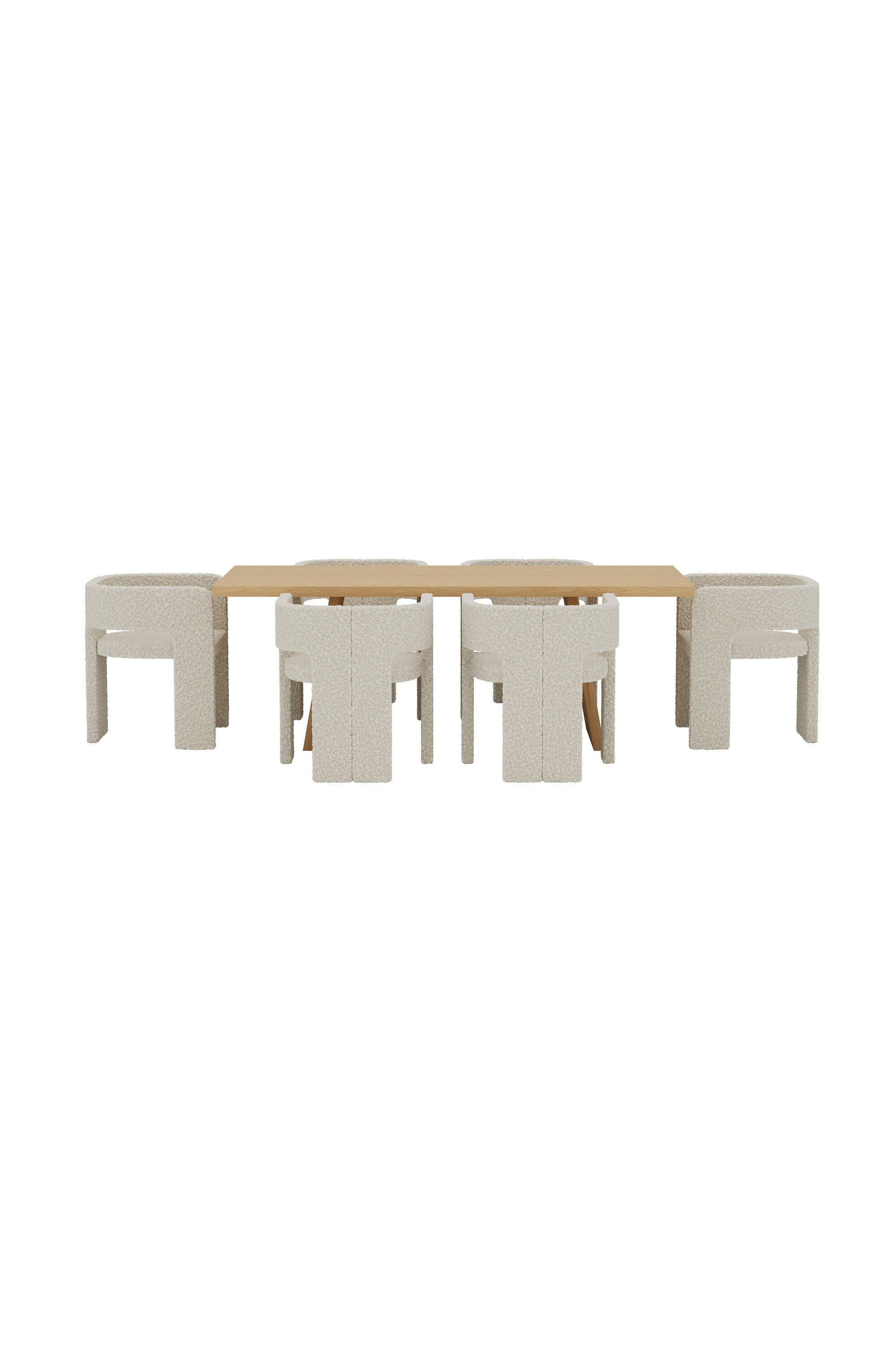 Logga Esstisch mit Kristin Stühlen in präsentiert im Onlineshop von KAQTU Design AG. Esszimmerset ist von Venture Home