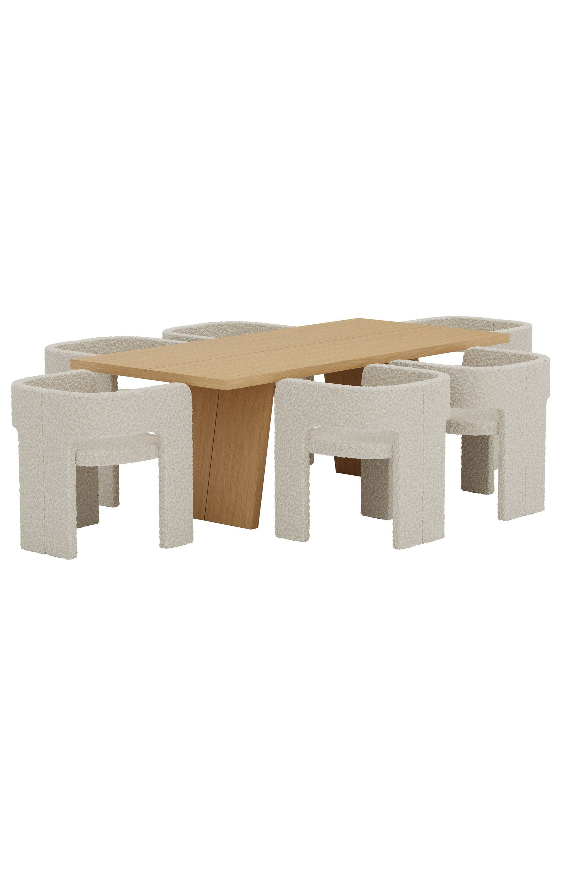 Logga Esstisch mit Kristin Stühlen in präsentiert im Onlineshop von KAQTU Design AG. Esszimmerset ist von Venture Home