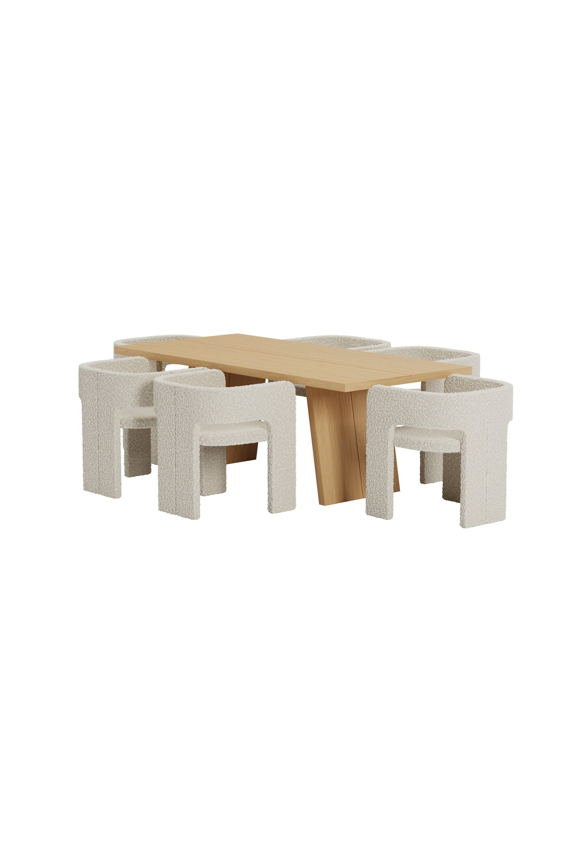 Logga Esstisch mit Kristin Stühlen in präsentiert im Onlineshop von KAQTU Design AG. Esszimmerset ist von Venture Home