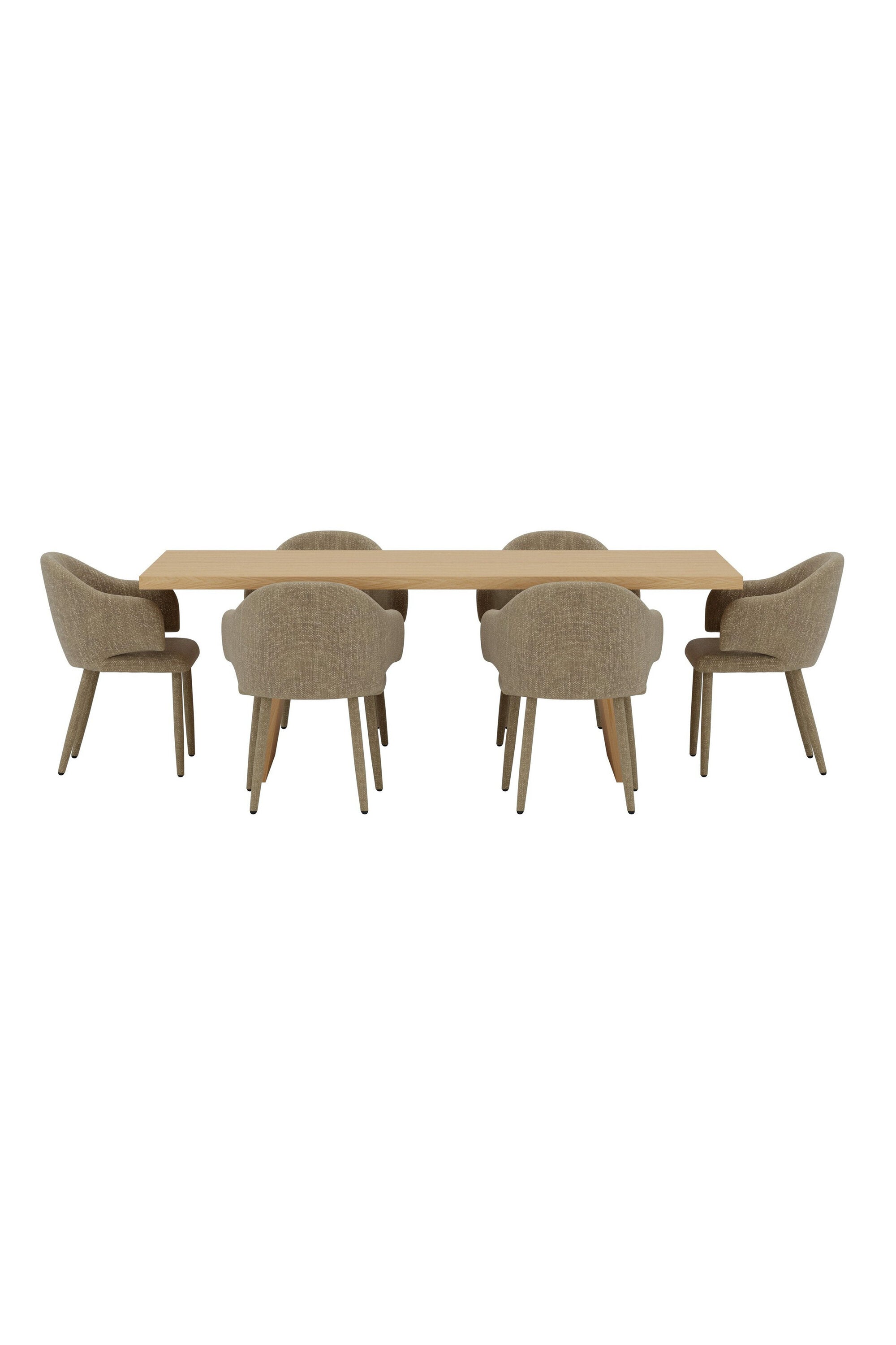 Logga Esstisch mit Stühlen von Evelin in präsentiert im Onlineshop von KAQTU Design AG. Esszimmerset ist von Venture Home
