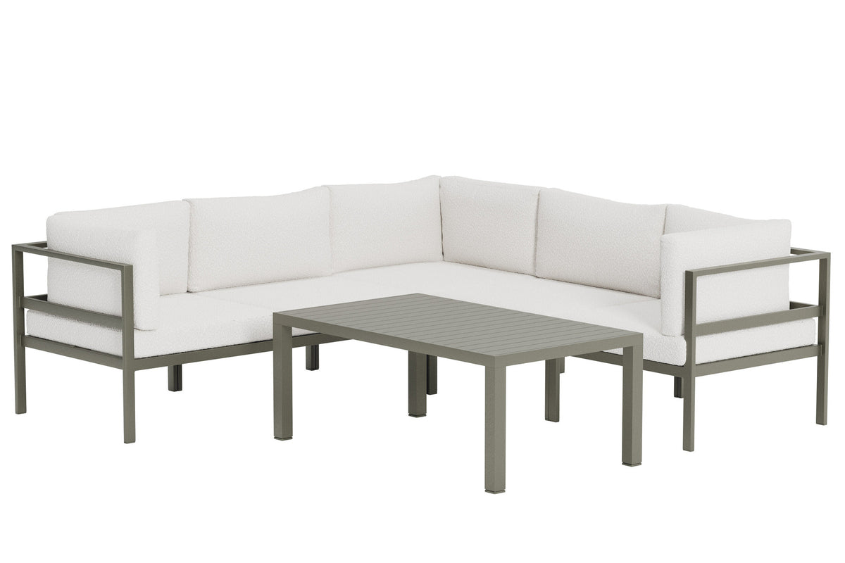 Copacabana Sofa-Set in Weiss präsentiert im Onlineshop von KAQTU Design AG. Loungeset ist von Venture Home