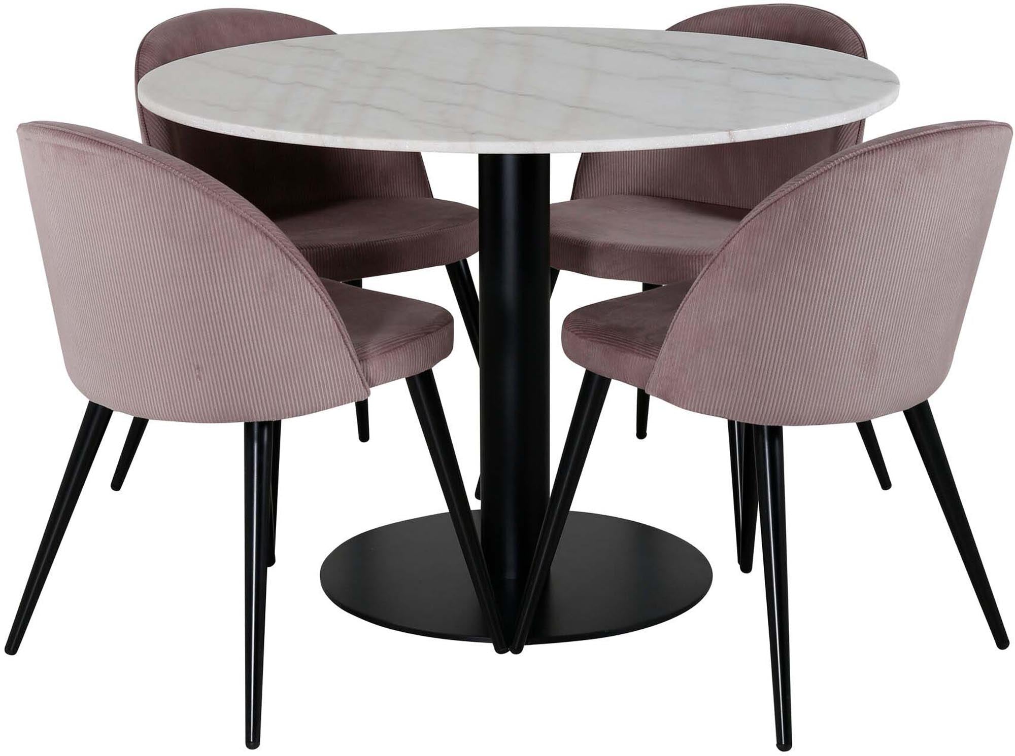 Estelle Esszimmerset: Stilvolle Samtoptik für Ihr modernes Zuhause.