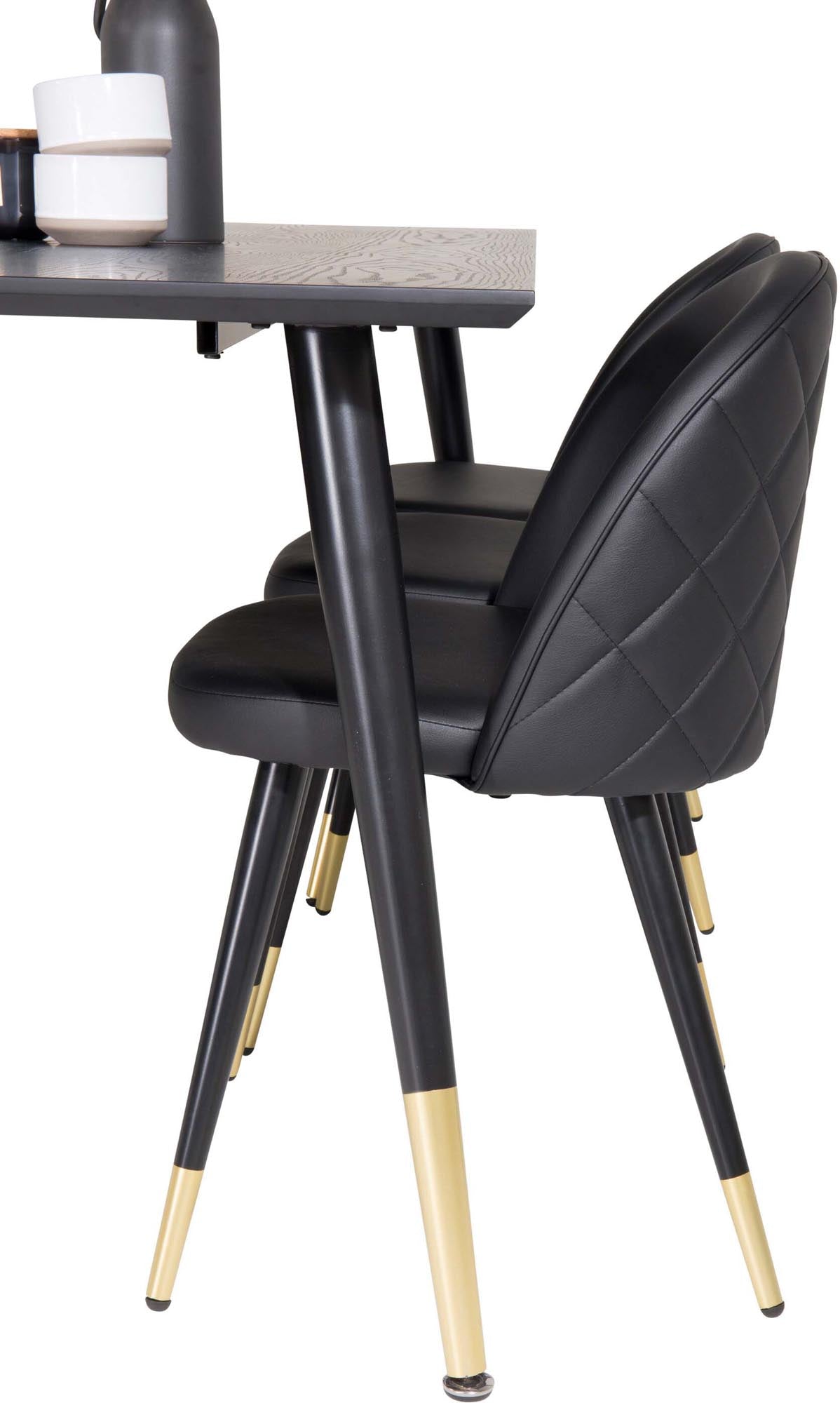 Elegantes Dipp Esszimmerset 180cm für 6, samtig, von Venture Home.