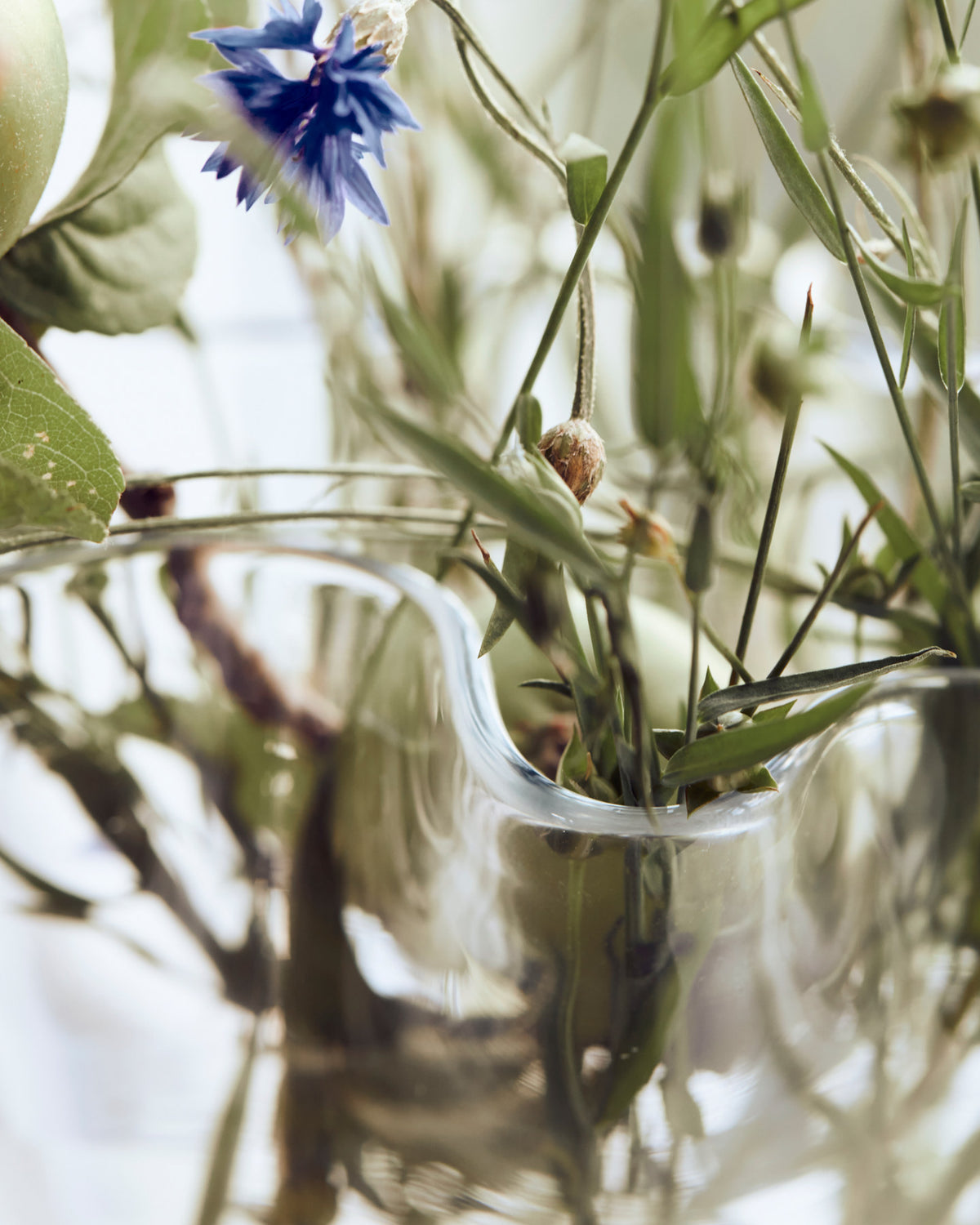 Transparente Vase HDPlis aus Glas mit sanft geschwungenem Rand von House Doctor