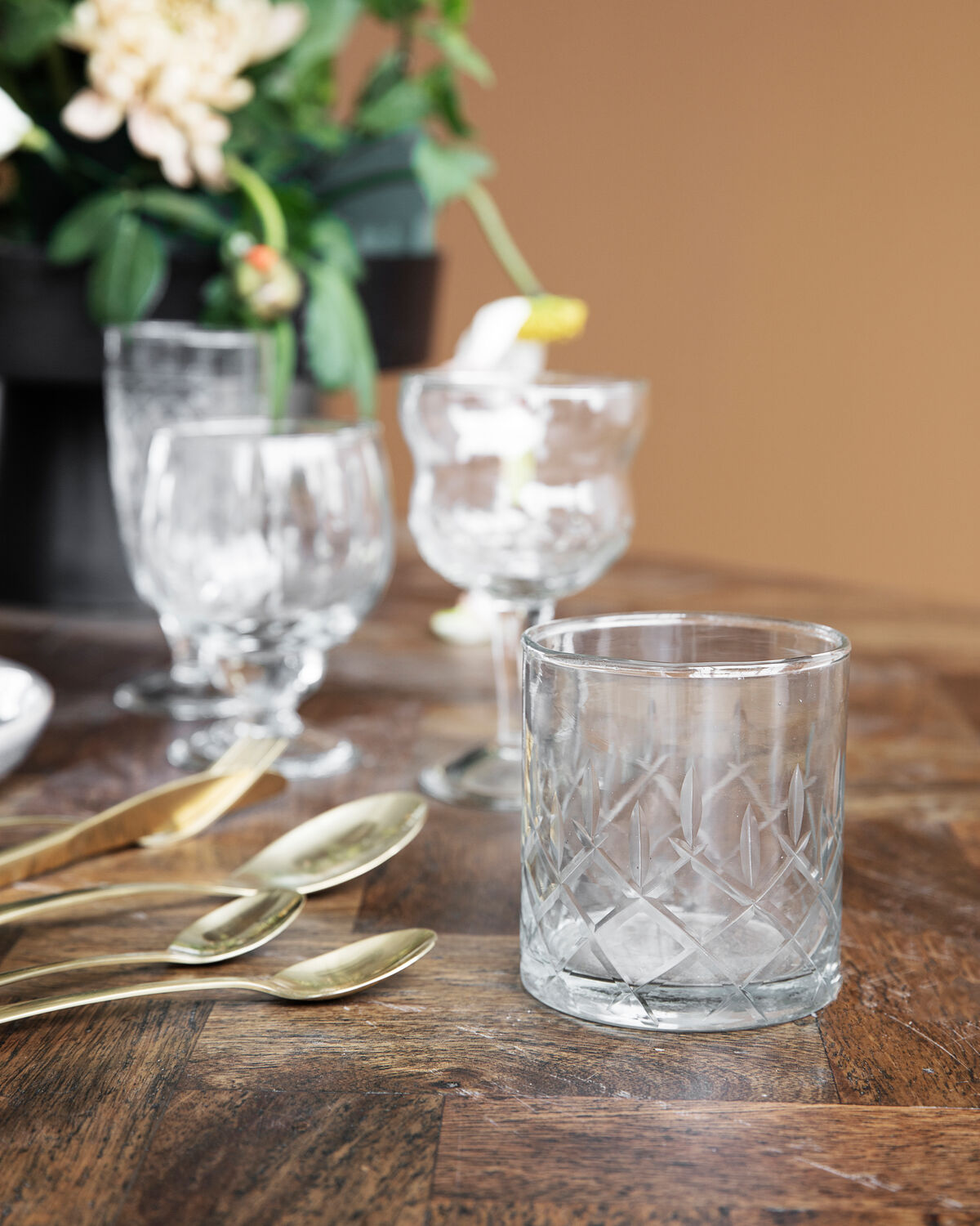 Whiskyglas, Vintage in Transparent präsentiert im Onlineshop von KAQTU Design AG. Geschirr ist von House Doctor