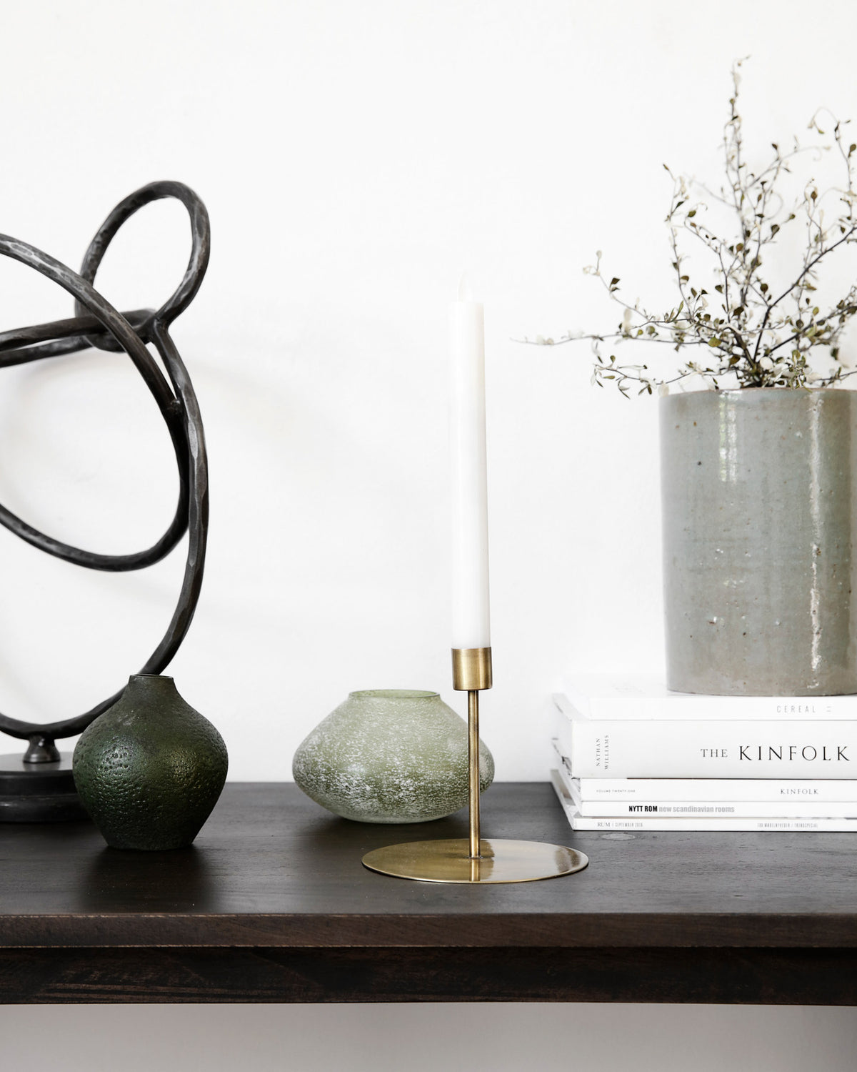 Kerzenständer, Anit in Antikes Messing präsentiert im Onlineshop von KAQTU Design AG. Einzelleuchter ist von House Doctor