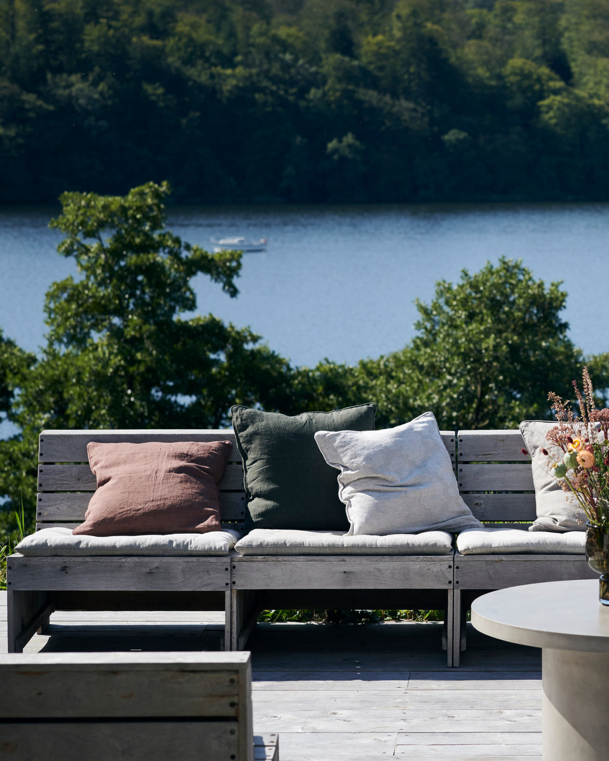 Lounge-Sessel, Woodie in Natur präsentiert im Onlineshop von KAQTU Design AG. Outdoor-Sessel ist von House Doctor
