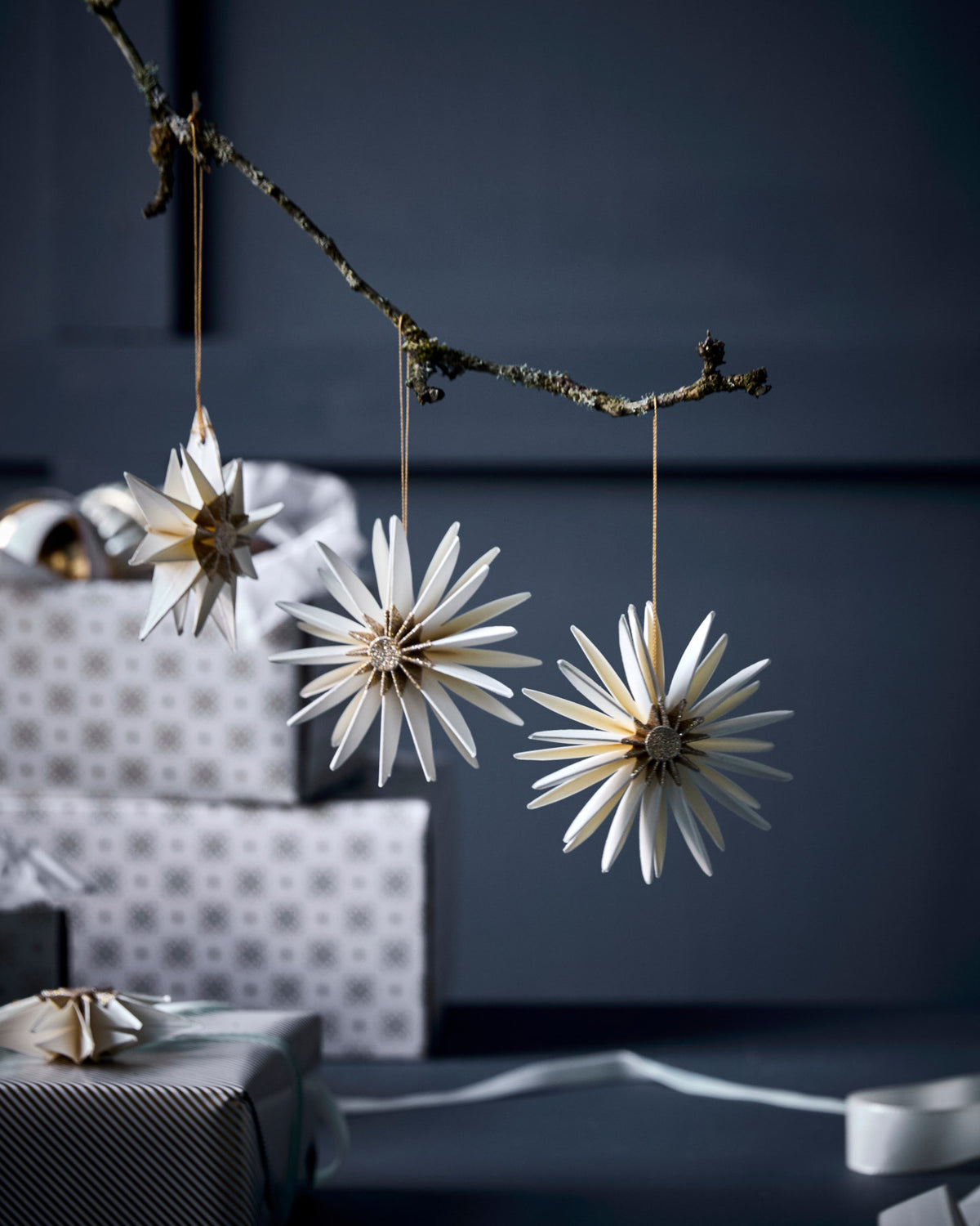Ornamente, HDStari, Off-White;Champagner in Off-White, Champagner präsentiert im Onlineshop von KAQTU Design AG. Ornament ist von House Doctor