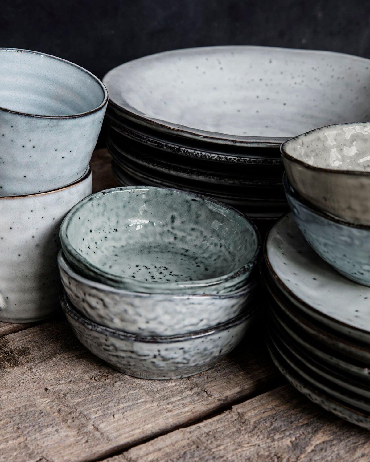 Schüssel in Grau/Blau präsentiert im Onlineshop von KAQTU Design AG. Schüssel ist von House Doctor