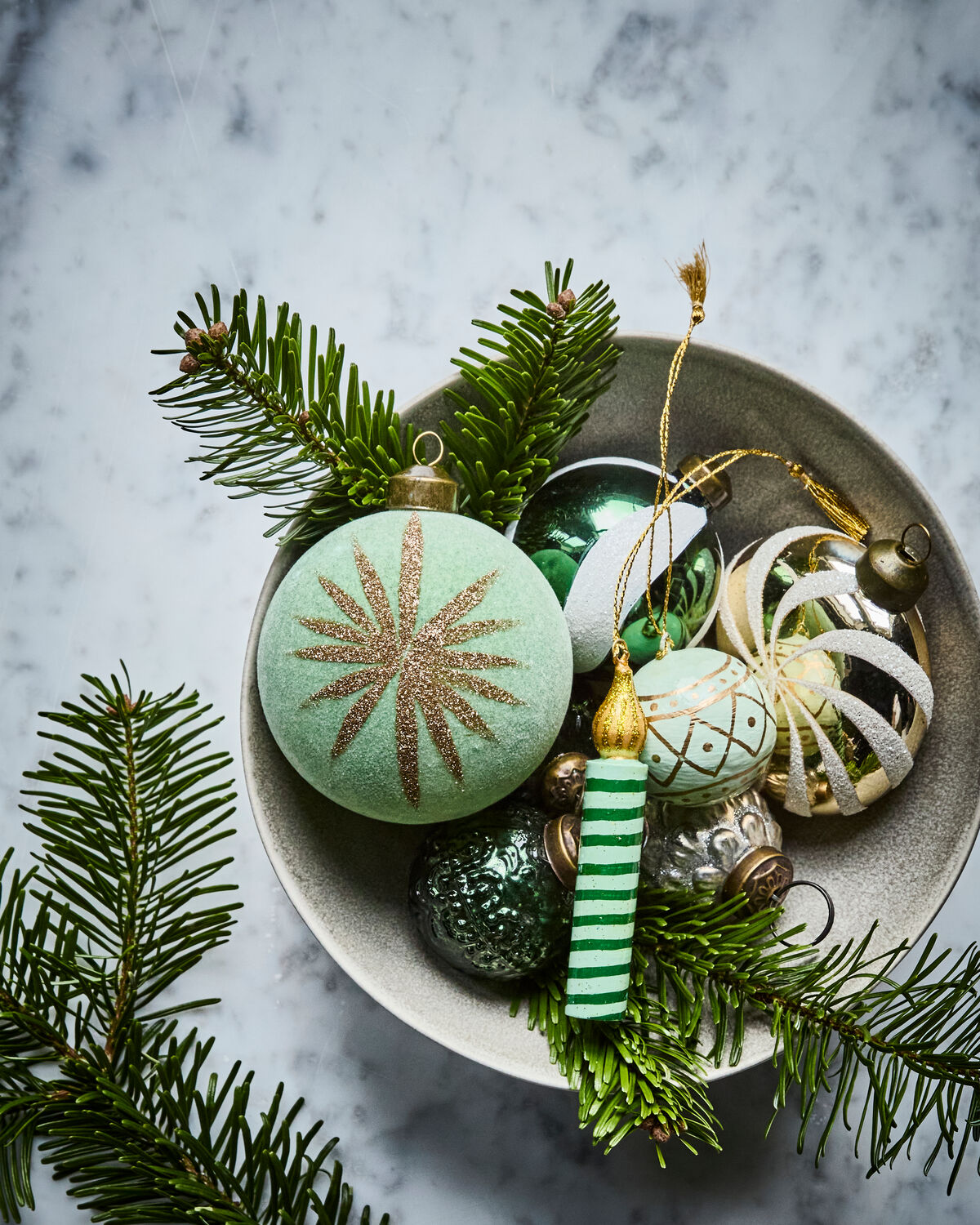 Ornamente, HDFlos, Minzgrün in Minzgrün präsentiert im Onlineshop von KAQTU Design AG. Weihnachtszubehör ist von House Doctor