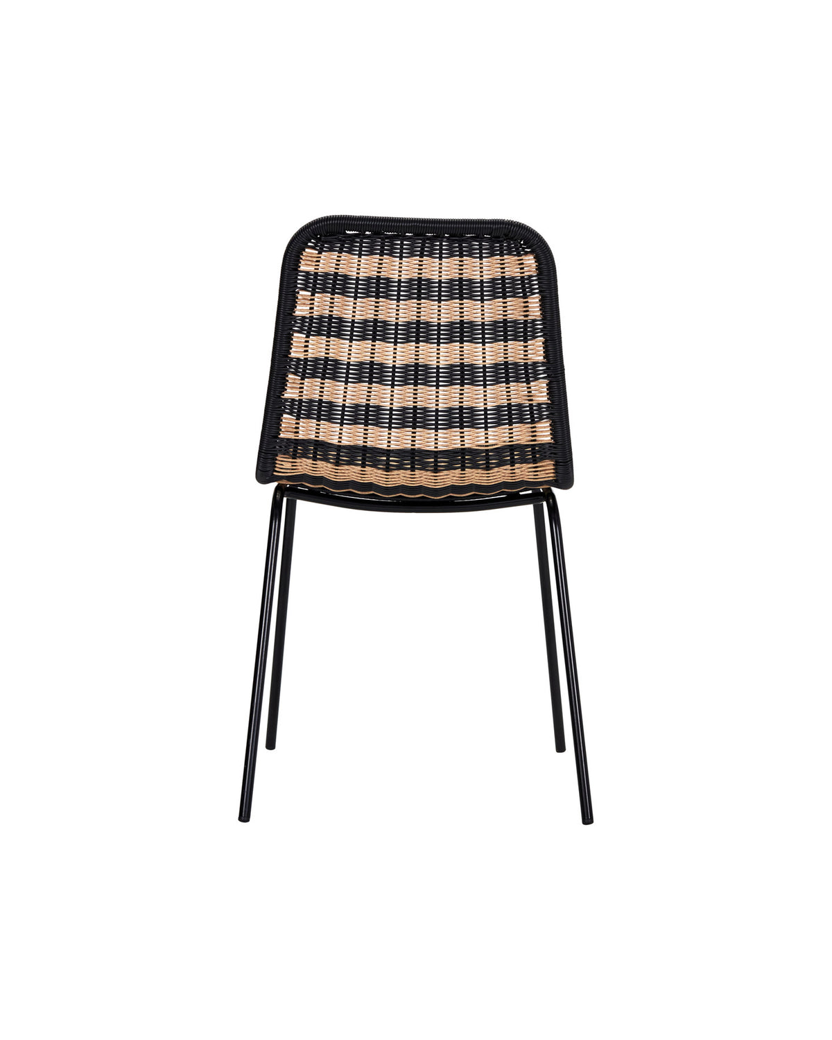 Stuhl, HDHapur, Natur,Schwarz in Natur, Schwarz präsentiert im Onlineshop von KAQTU Design AG. Gartenstuhl ist von House Doctor