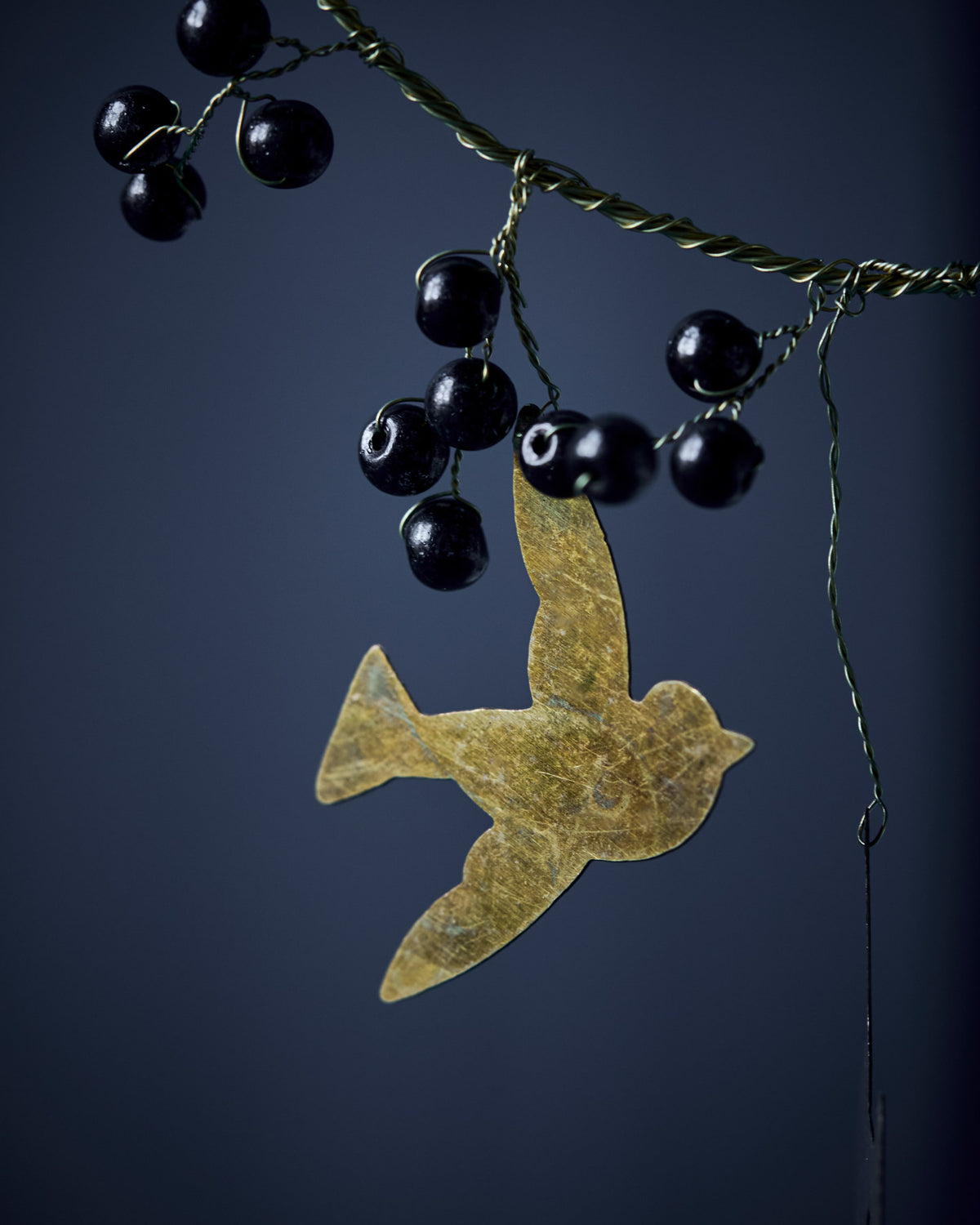 Ornament, HDBird, Schwarz;Messing in Schwarz, Messing präsentiert im Onlineshop von KAQTU Design AG. Weihnachtszubehör ist von House Doctor