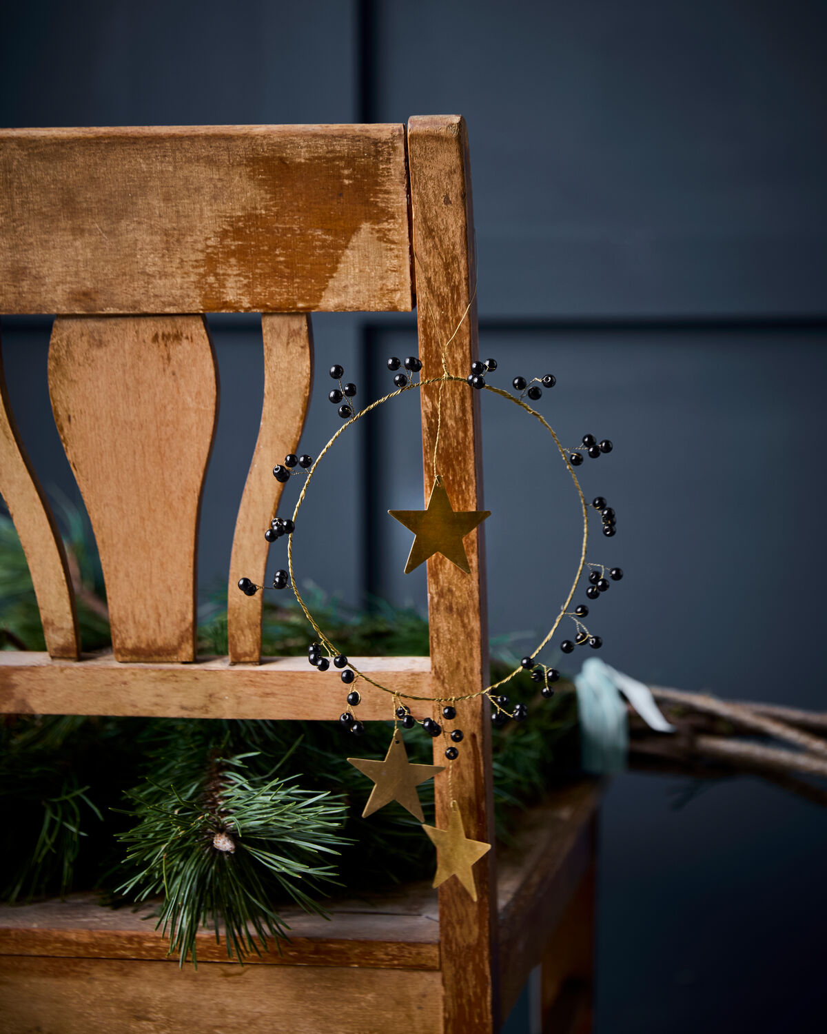 Ornament, HDStar Ring, Schwarz;Messing in Schwarz, Messing präsentiert im Onlineshop von KAQTU Design AG. Weihnachtszubehör ist von House Doctor