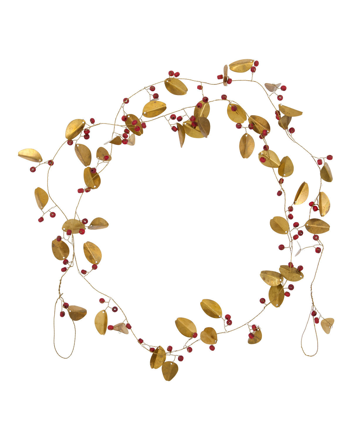 Girlande, HDLeafi, Messing-finish in Messing-finish präsentiert im Onlineshop von KAQTU Design AG. Weihnachtszubehör ist von House Doctor