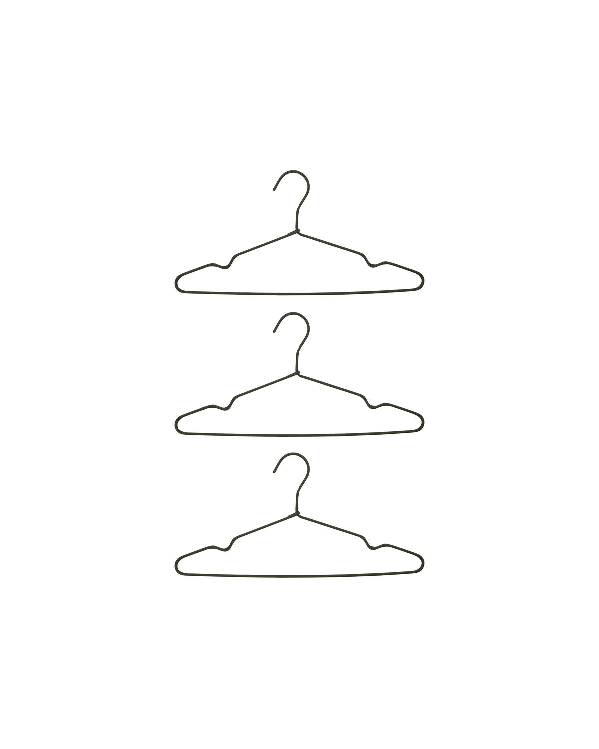 Kleiderbügel, Wire in Dunkelgrau präsentiert im Onlineshop von KAQTU Design AG. Kleiderbügel ist von House Doctor