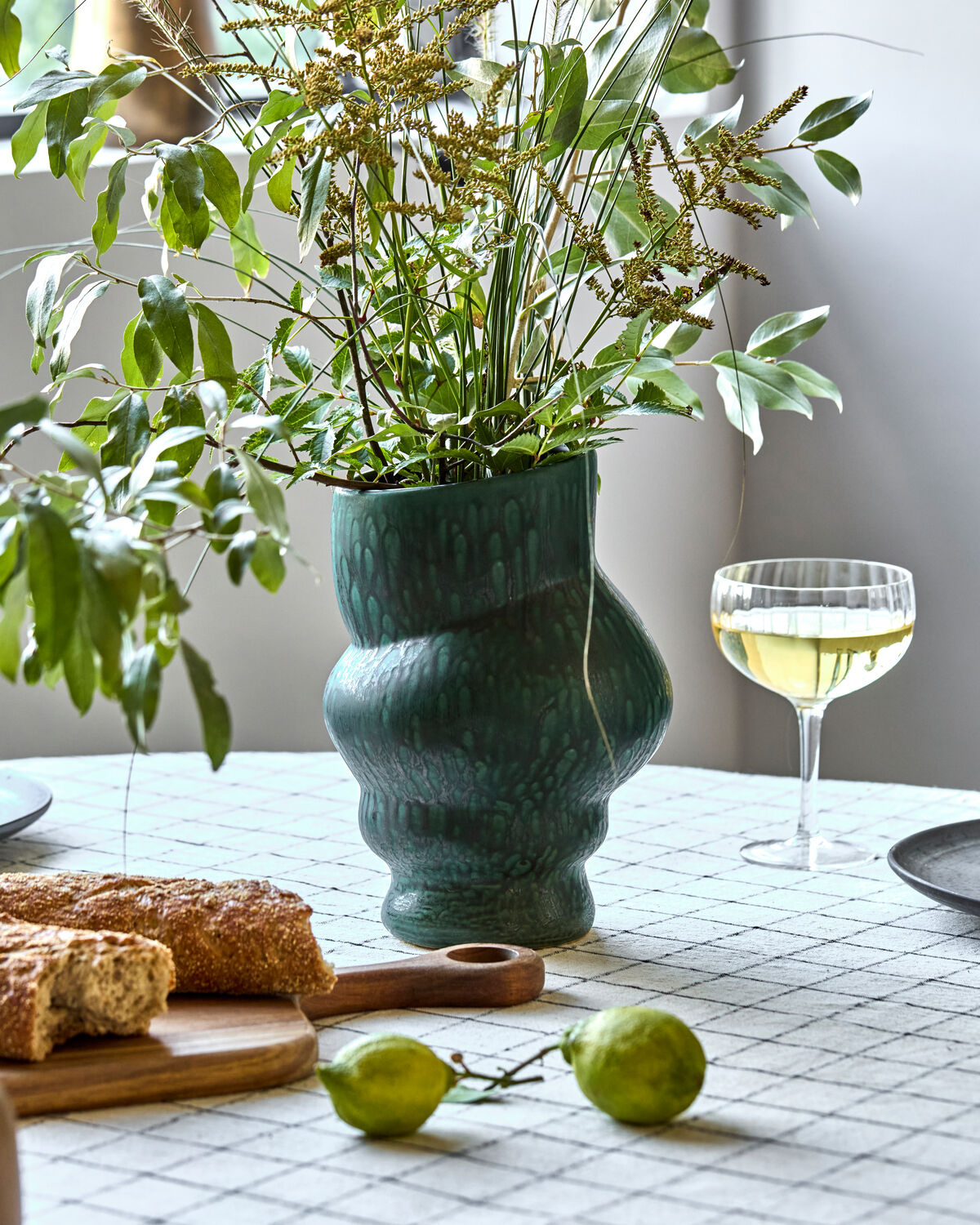 Vase, HDDisc, Grün in Grün präsentiert im Onlineshop von KAQTU Design AG. Vase ist von House Doctor
