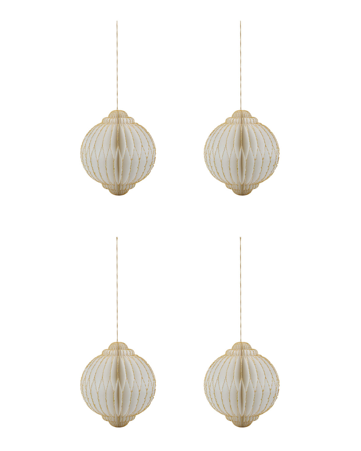 Ornamente, HDAlsta, Off-White;Gold in Off-White, Gold präsentiert im Onlineshop von KAQTU Design AG. Weihnachtszubehör ist von House Doctor