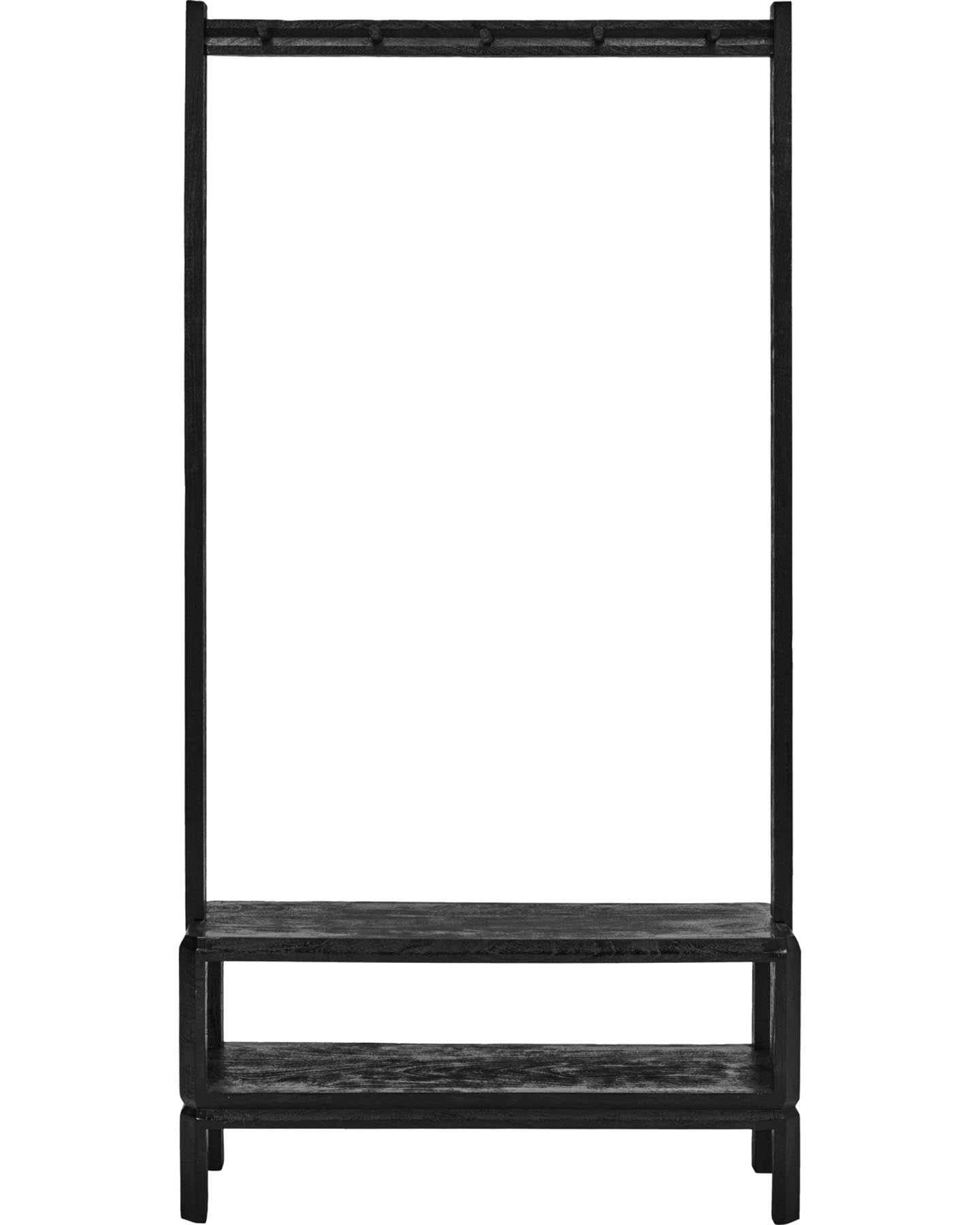 Hakenleiste, HDMono, Schwarz in Schwarz präsentiert im Onlineshop von KAQTU Design AG. Kleiderhaken ist von House Doctor