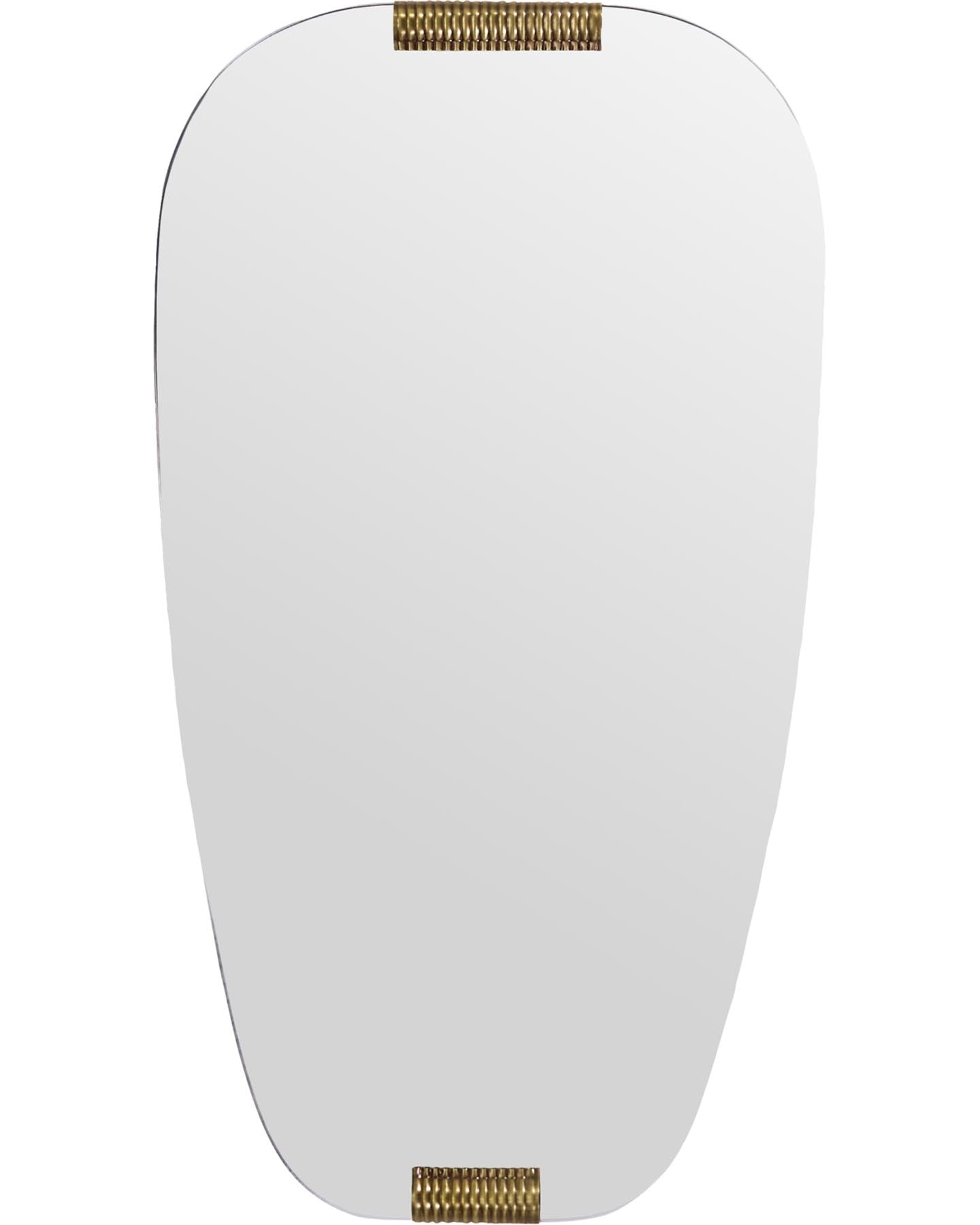 Stilvoller Spiegel HDClips Gold von House Doctor – ein handgefertigtes Unikat mit femininen Jugendstil-Akzenten. Verleihen Sie Ihrem Zuhause Eleganz!