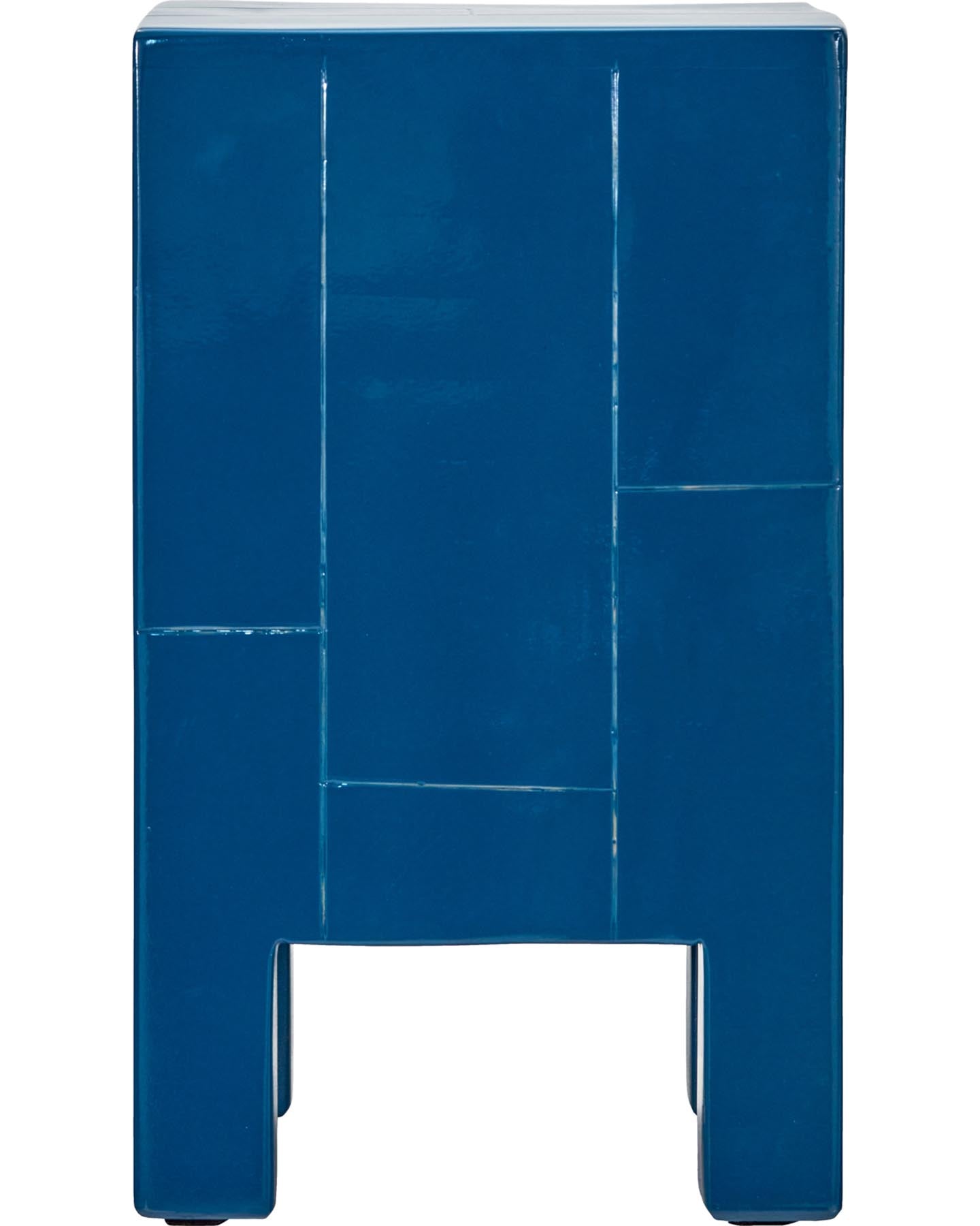 Beistelltisch, HDBrick, Blau in Blau präsentiert im Onlineshop von KAQTU Design AG. Beistelltisch ist von House Doctor