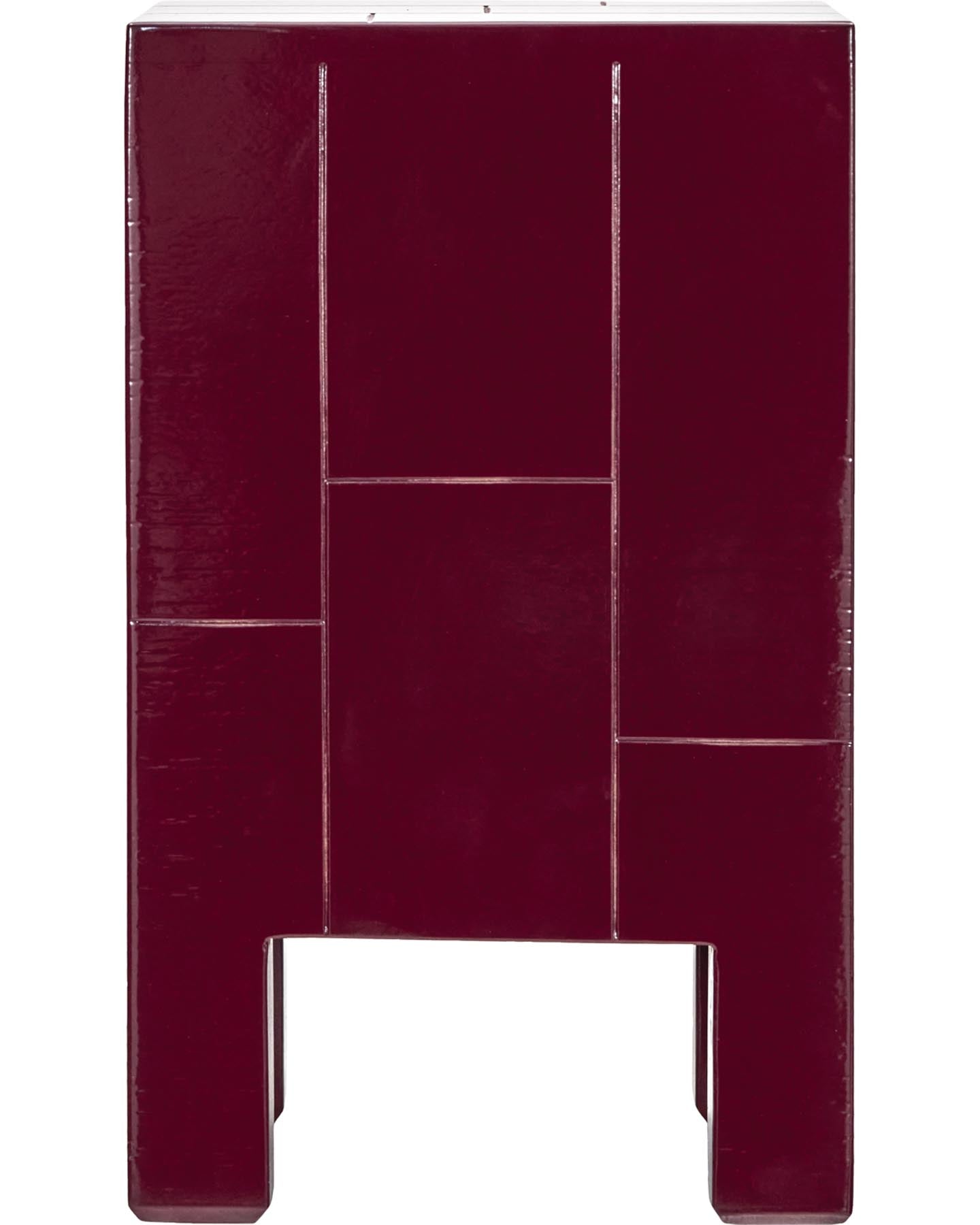 Beistelltisch, HDBrick, Rot in Rot präsentiert im Onlineshop von KAQTU Design AG. Beistelltisch ist von House Doctor