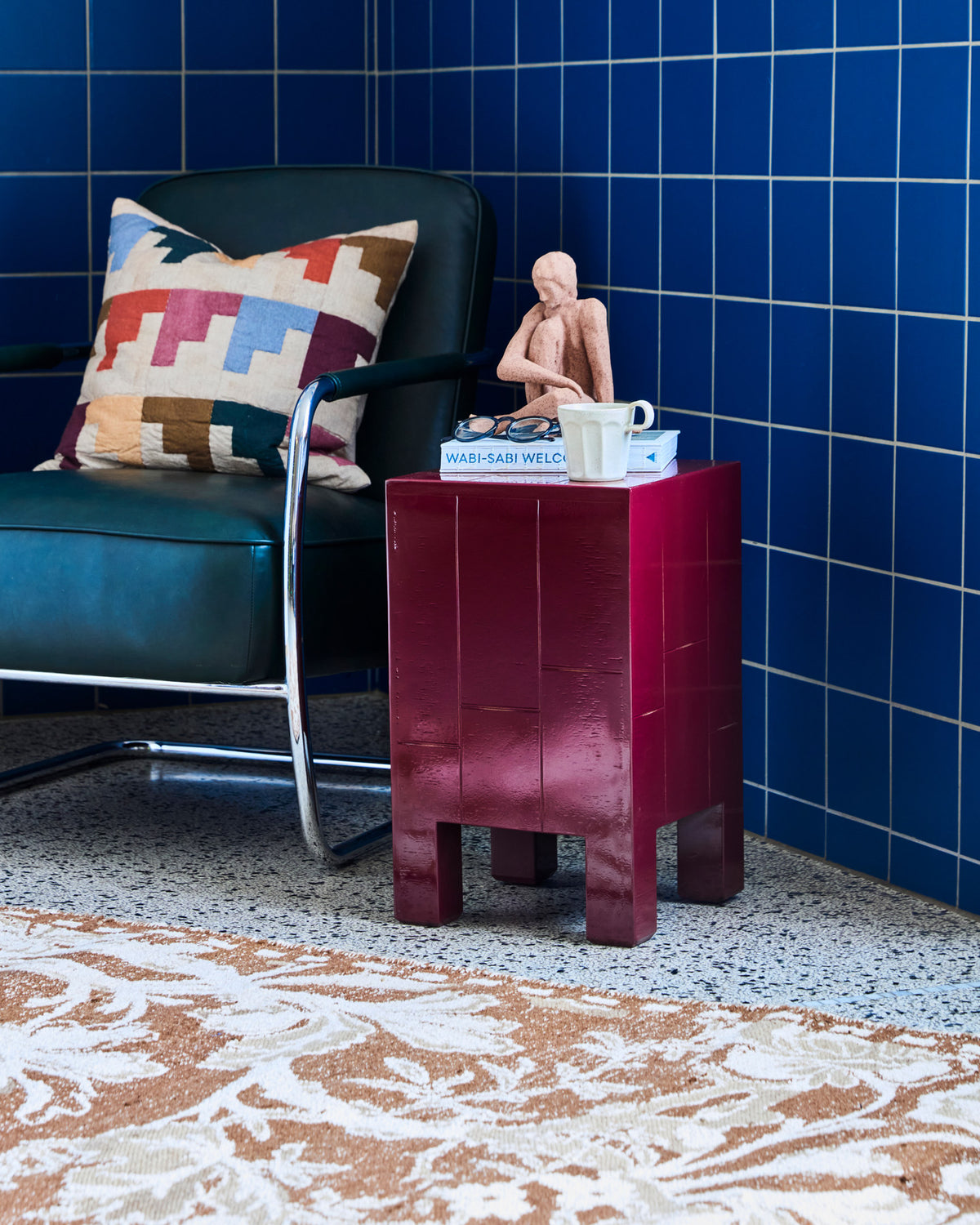 Beistelltisch, HDBrick, Rot in Rot präsentiert im Onlineshop von KAQTU Design AG. Beistelltisch ist von House Doctor