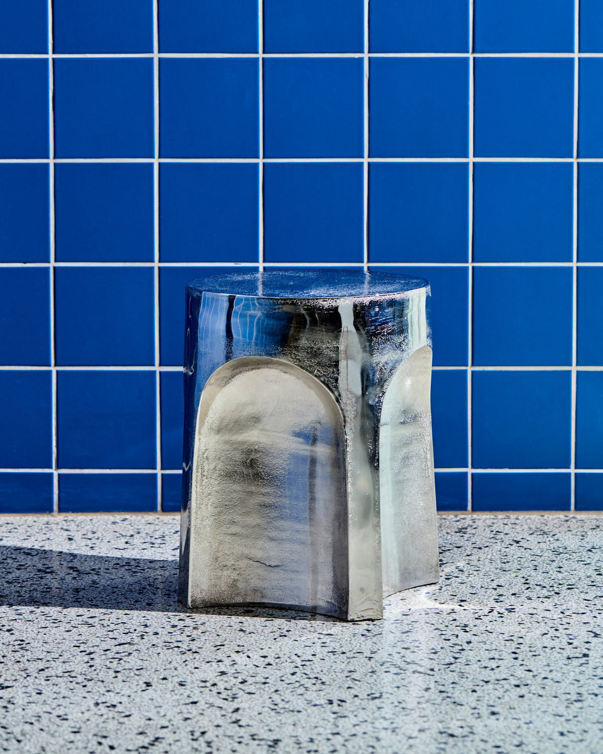 Beistelltisch, HDRiga, Silber-Finish in Silberfarben präsentiert im Onlineshop von KAQTU Design AG. Beistelltisch ist von House Doctor