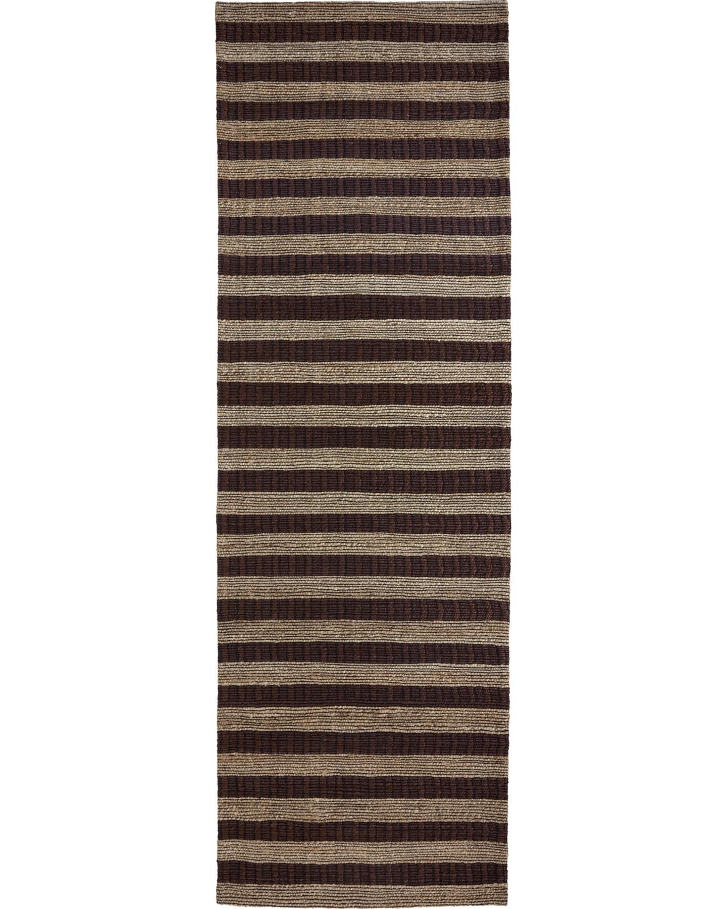 Verleihen Sie Ihrem Raum mit dem handgefertigten HDBlock Teppich von House Doctor in Braun/Natur eine warme, einladende Atmosphäre. Ideal für jeden Wohnstil.