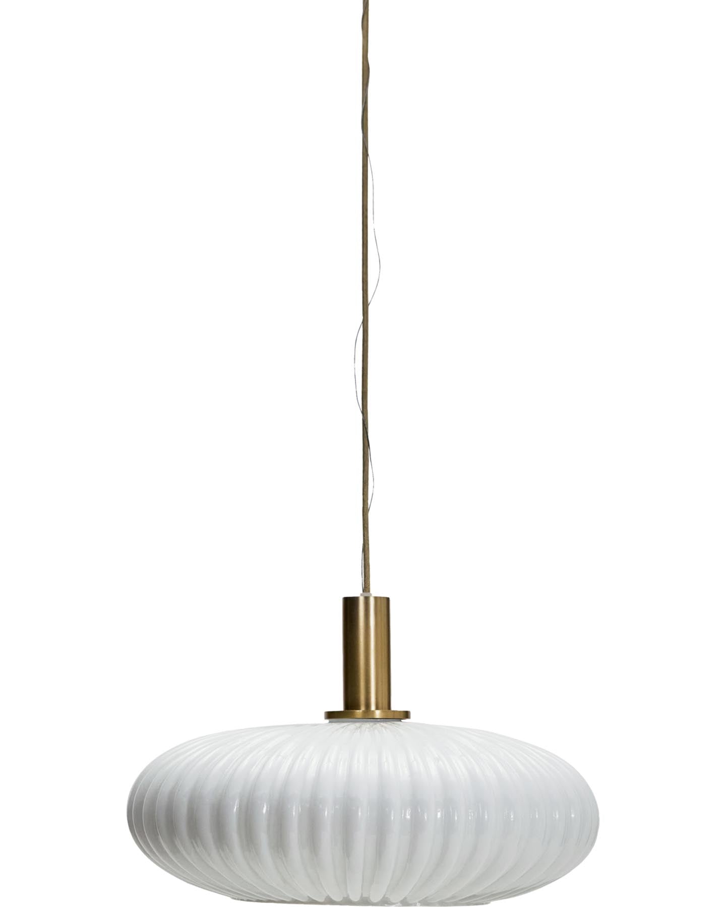 Lampe, HDFort, Antikes Messing-Finish;Off-White in Antikes Messing-Finish, Off-White präsentiert im Onlineshop von KAQTU Design AG. Pendelleuchte ist von House Doctor